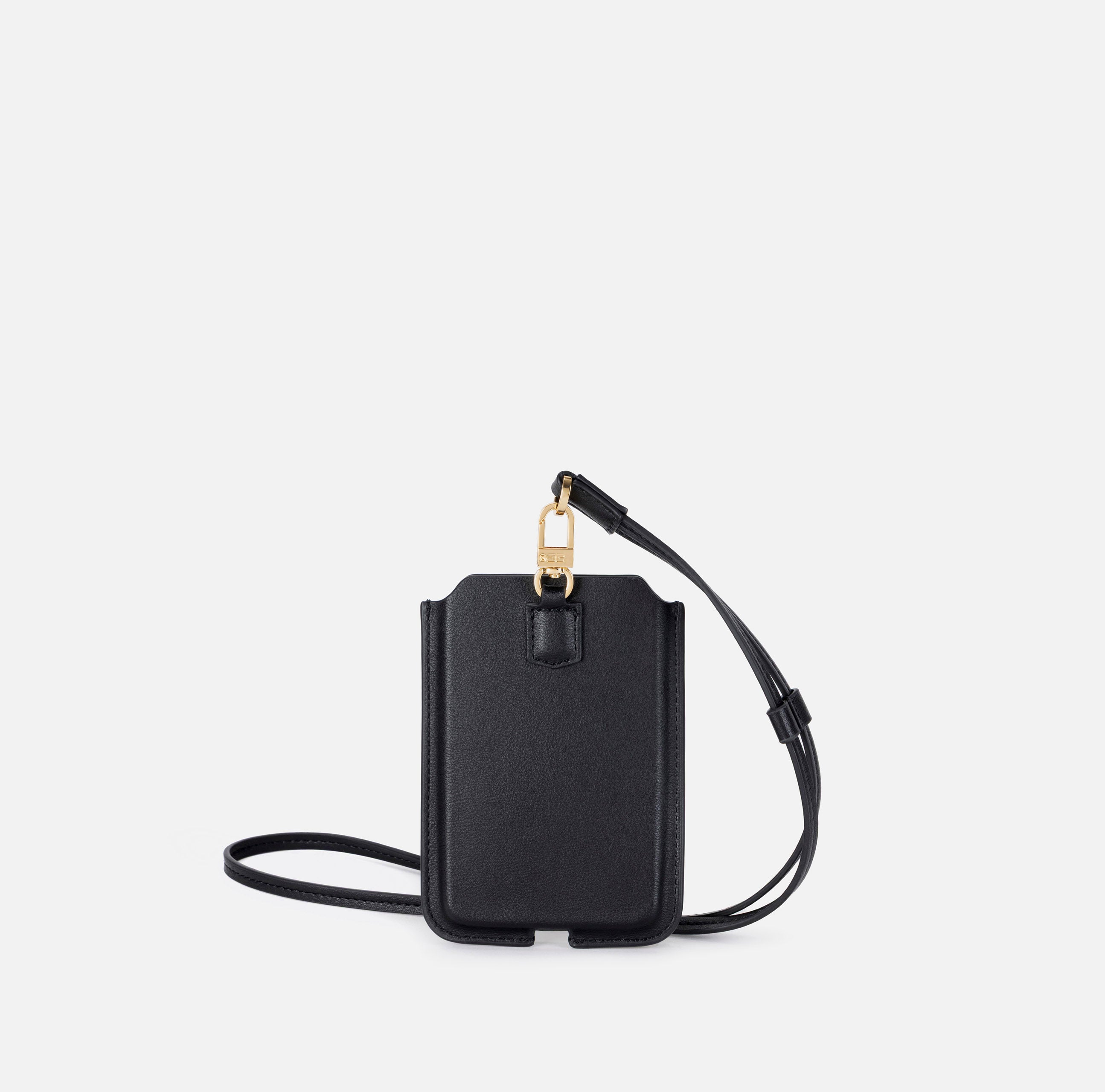 ELISABETTA FRANCHI Porta Cellulare Medio Ecopelle-Nero
