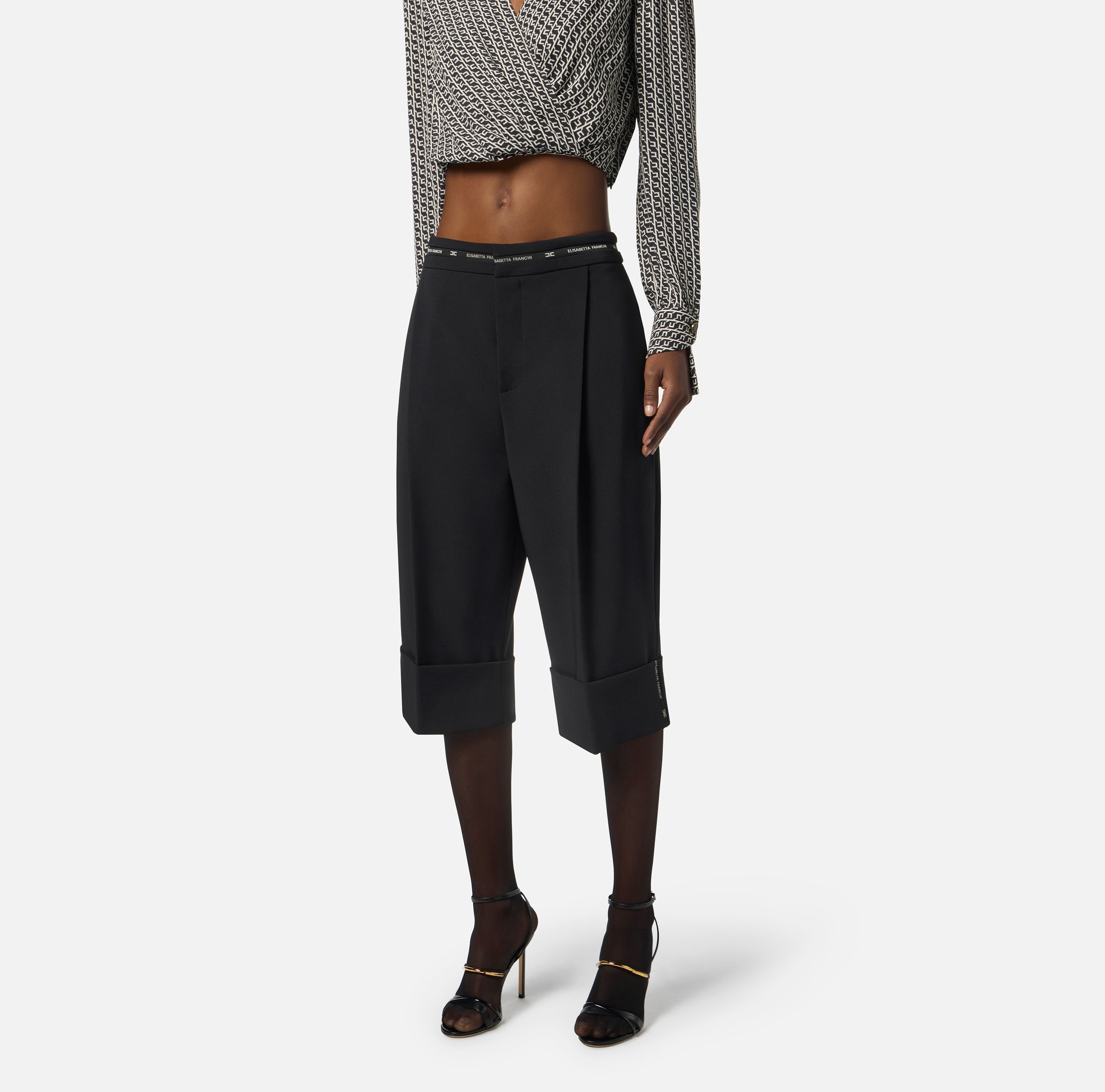 ELISABETTA FRANCHI Bermuda Crêpe