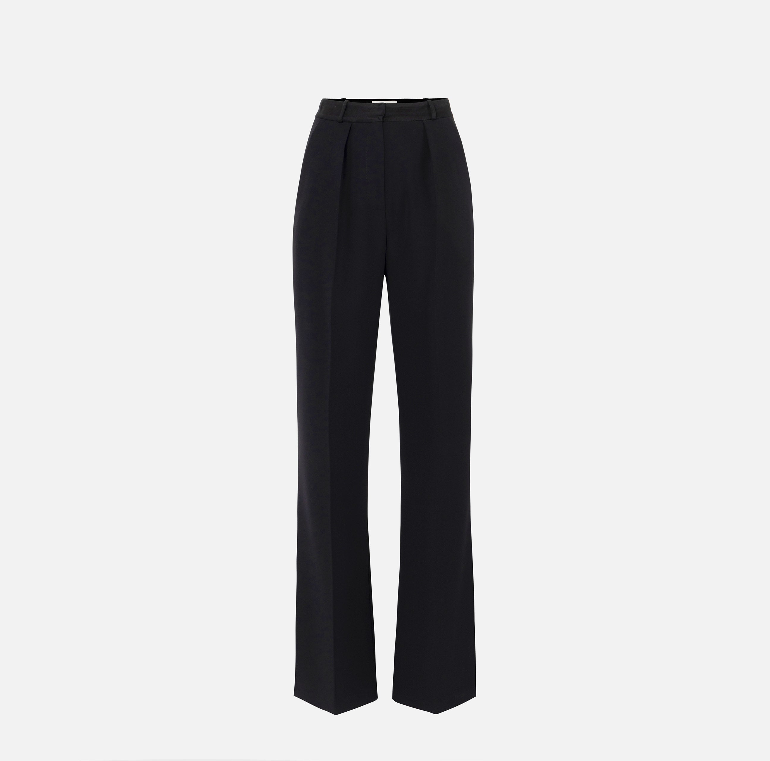 ELISABETTA FRANCHI Pantalone crêpe Raso-Nero