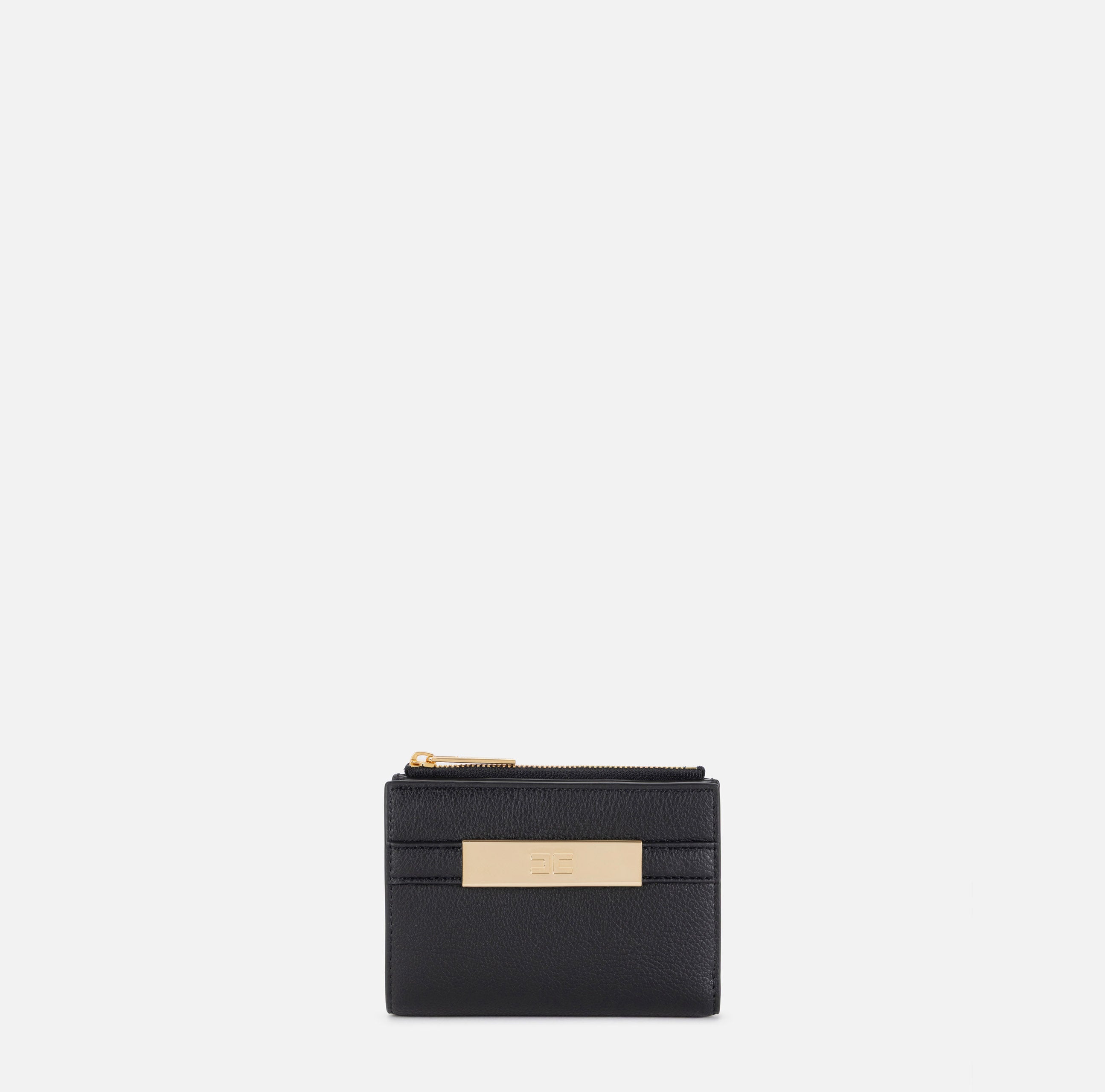 ELISABETTA FRANCHI Portafoglio Placca Logo-Nero