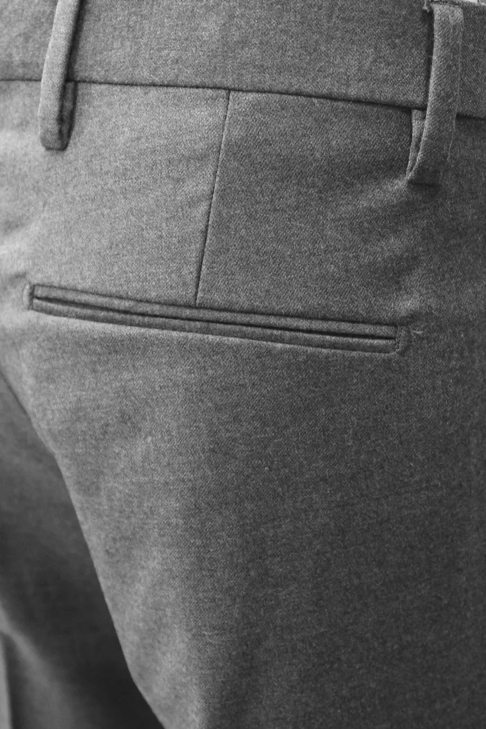 ENTRE AMIS Pantalone Uomo Tasca America Slim Flanella-Medium Grey