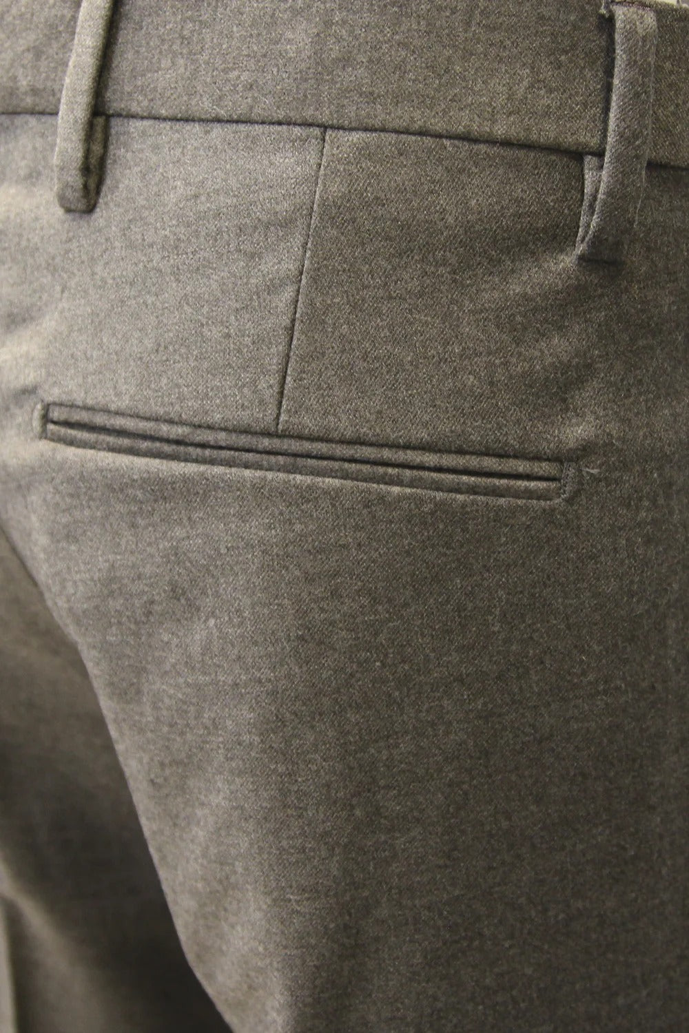 ENTRE AMIS Pantalone Uomo Tasca America Slim Flanella-Brunette