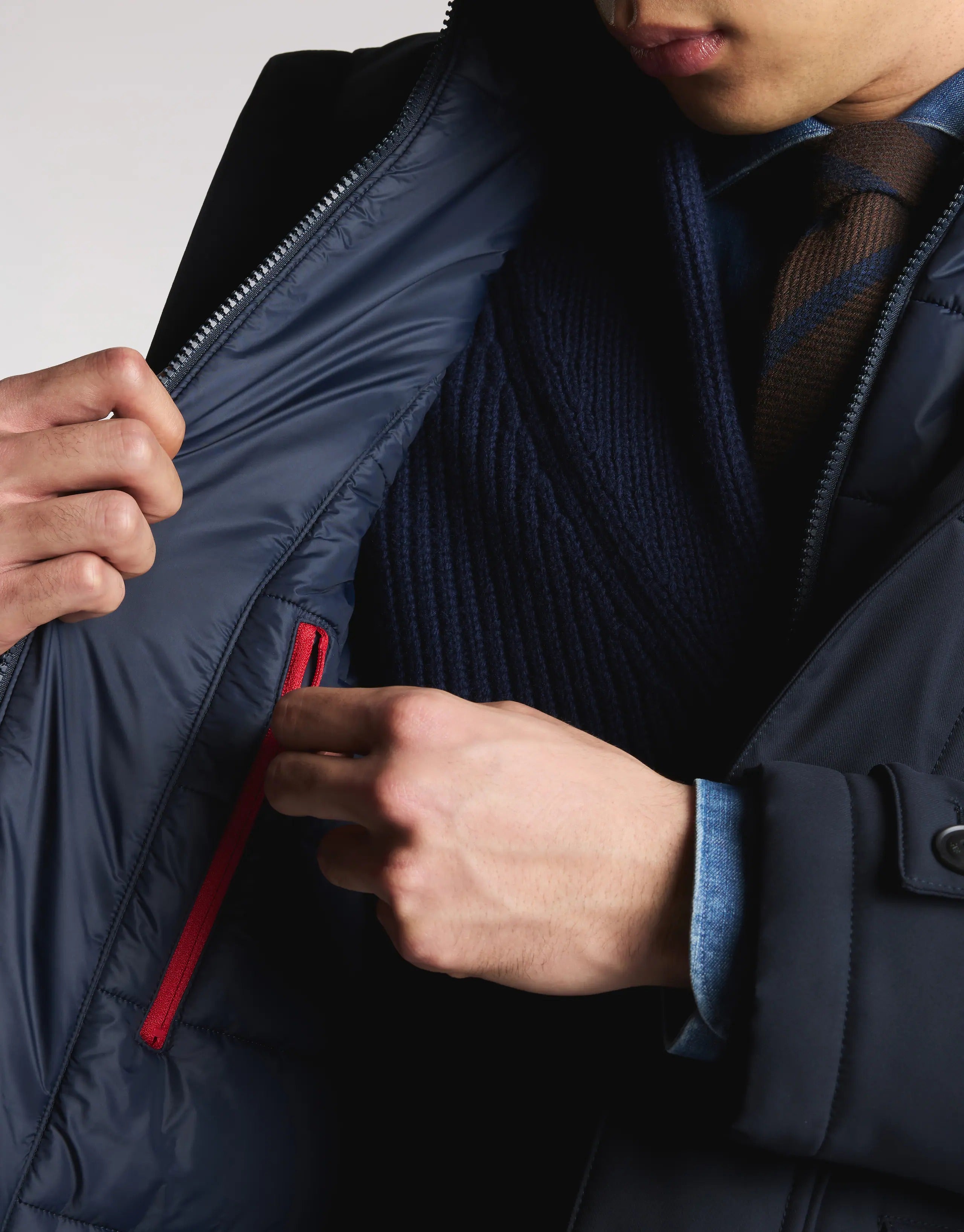 FAY GIUBBOTTO Uomo WINTER CAPE-Blu