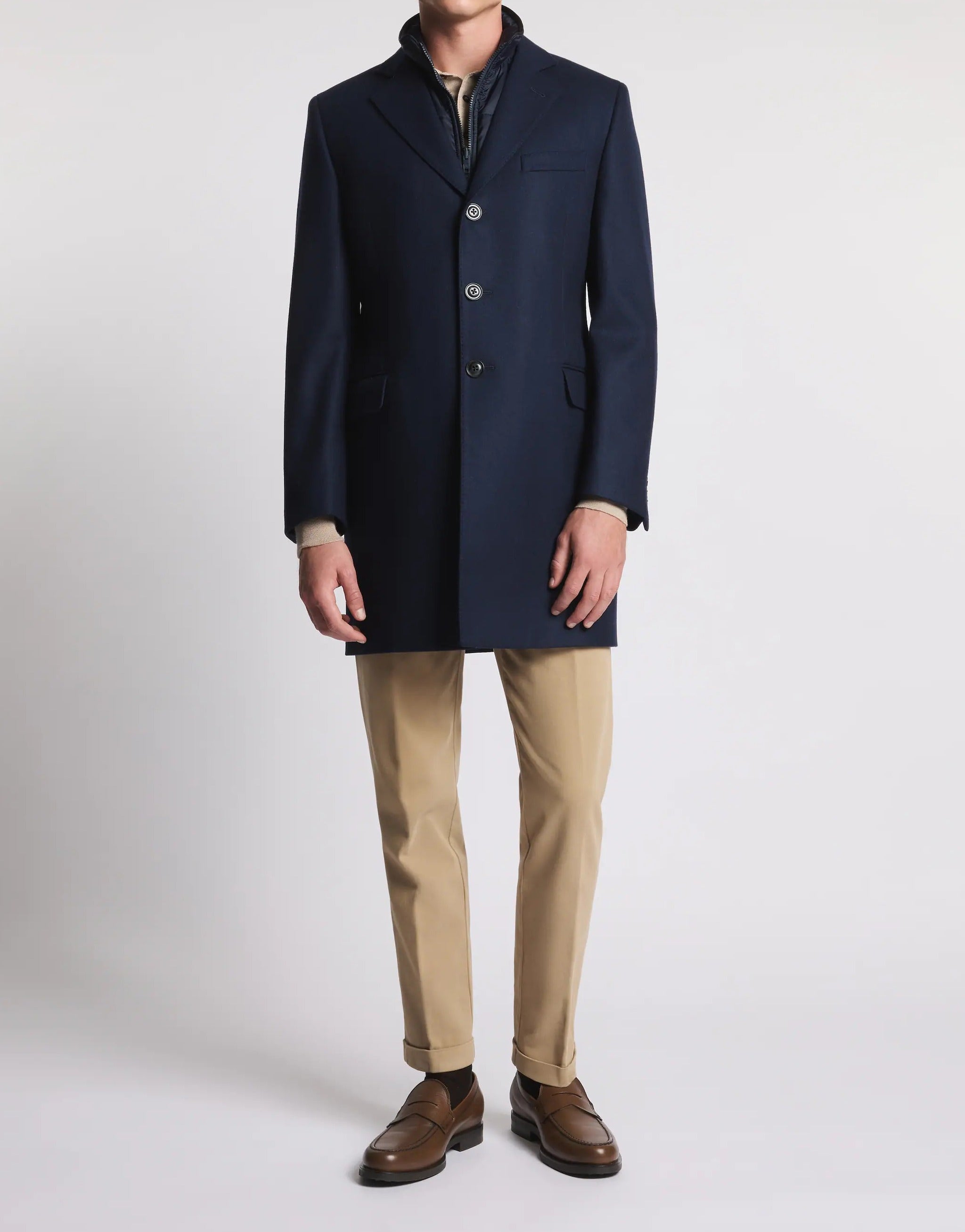 FAY Cappotto Uomo EASY Double COAT-Blu