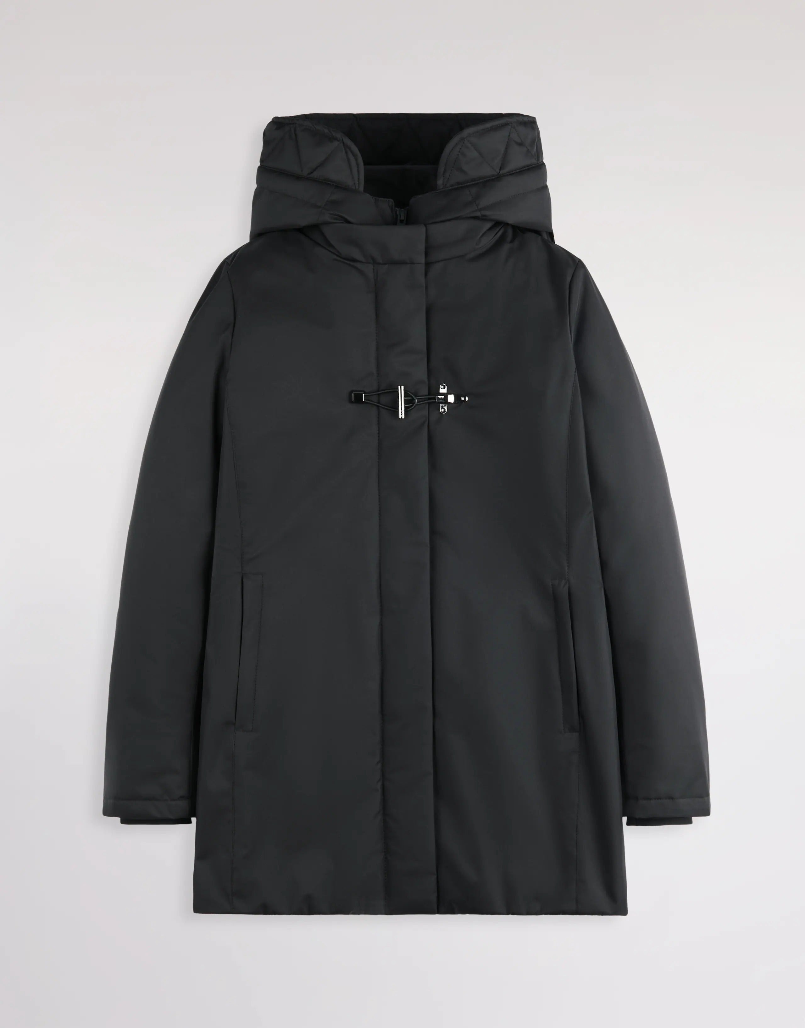 FAY CAPPOTTO Donna TOGGLE Double FRONT Tecnico-Nero