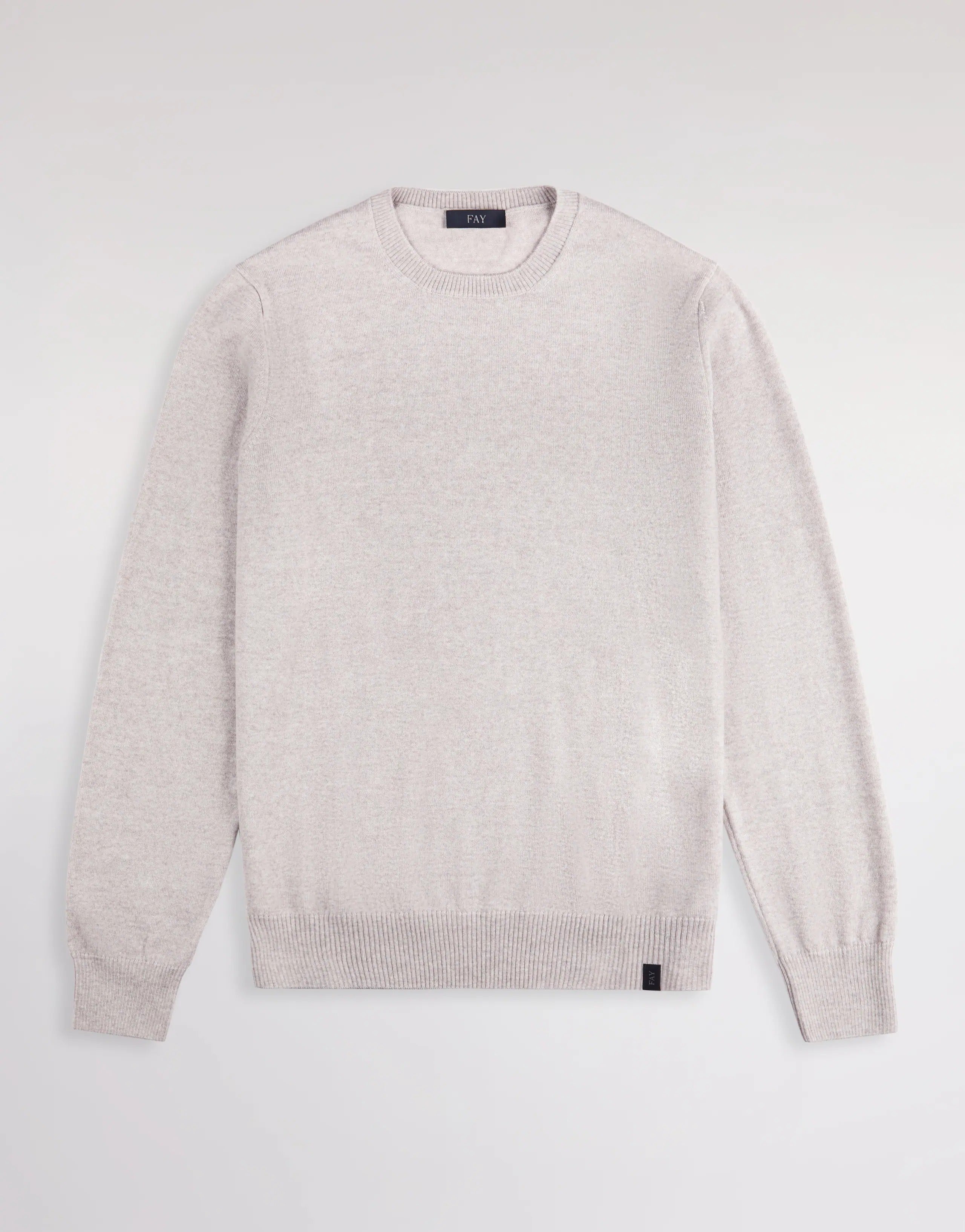 FAY Maglia Uomo girocollo Lana-Grigio