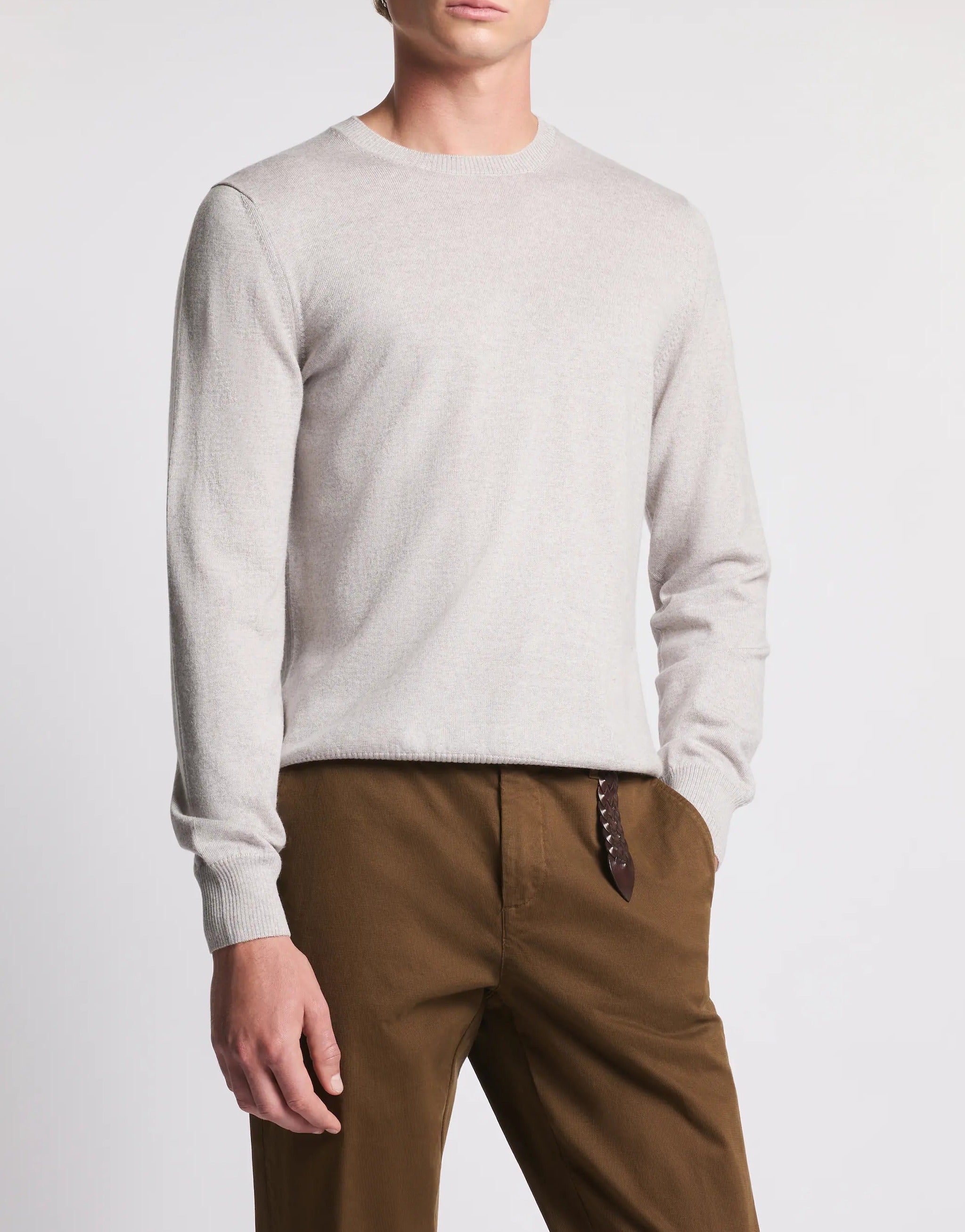 FAY Maglia Uomo girocollo Lana-Grigio