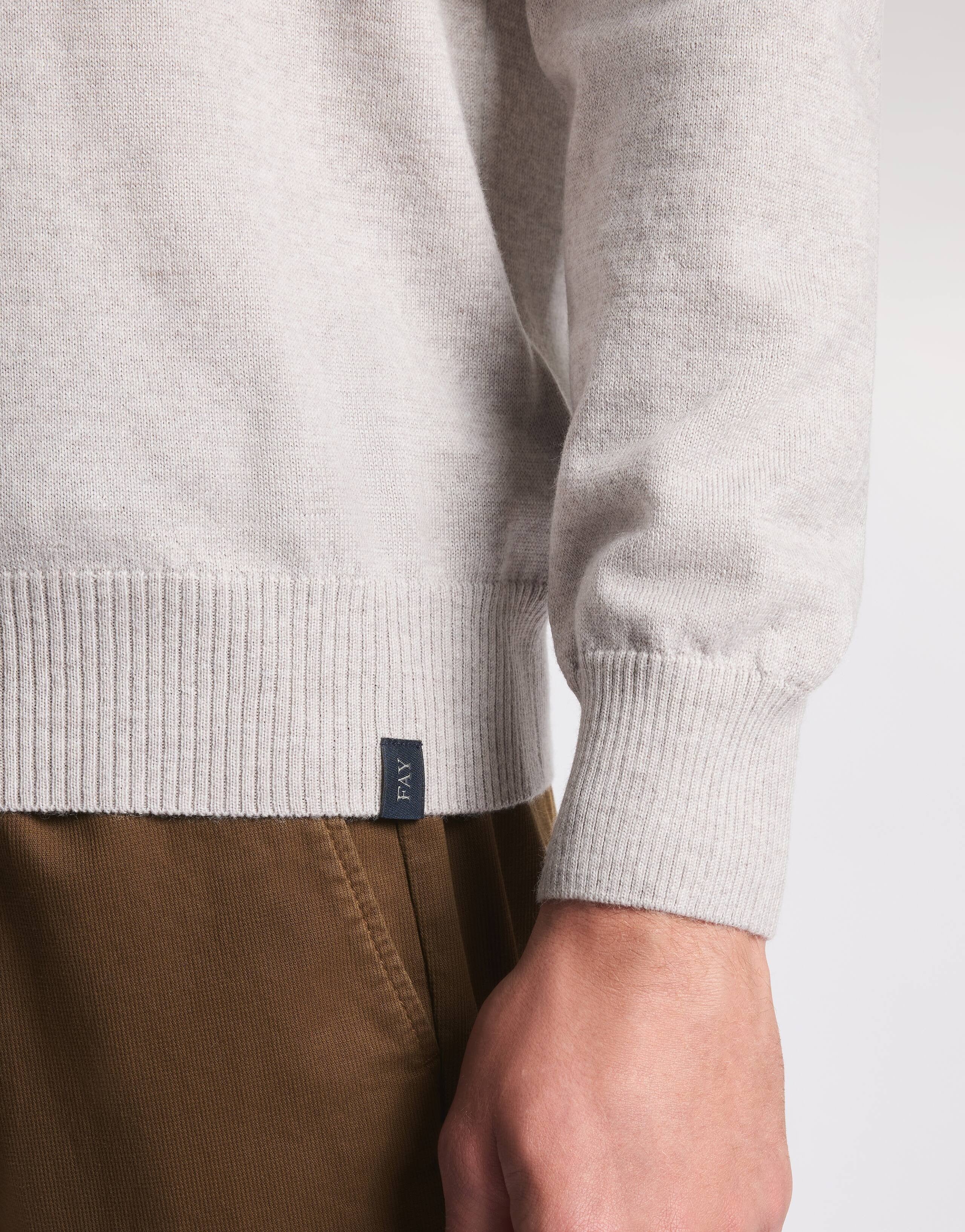 FAY Maglia Uomo girocollo Lana-Grigio