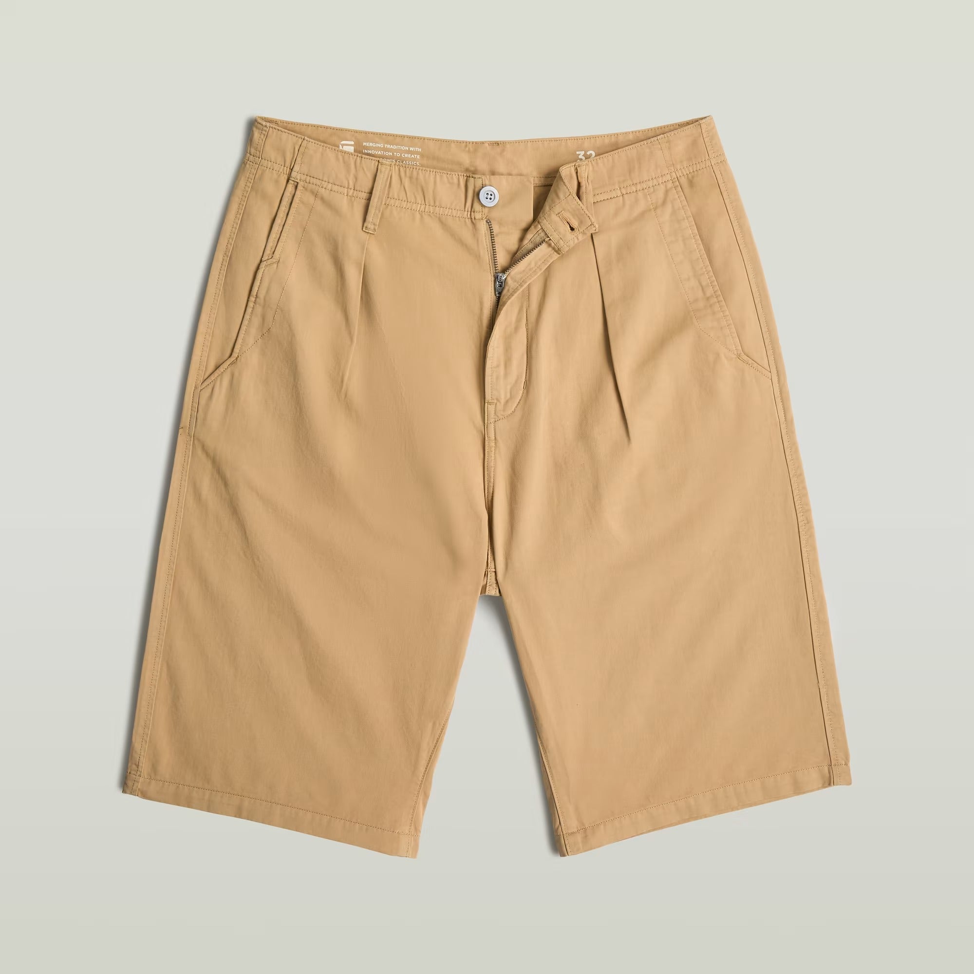 G-STAR RAW Shorts Uomo Pleated Chino-Lion Gd