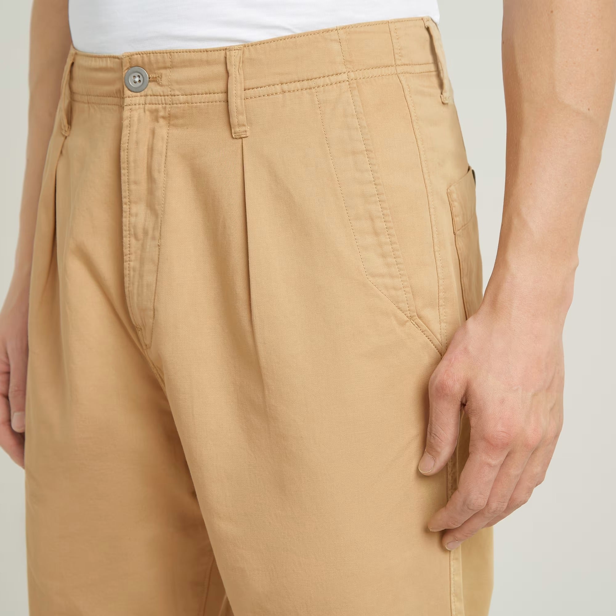 G-STAR RAW Shorts Uomo Pleated Chino-Lion Gd