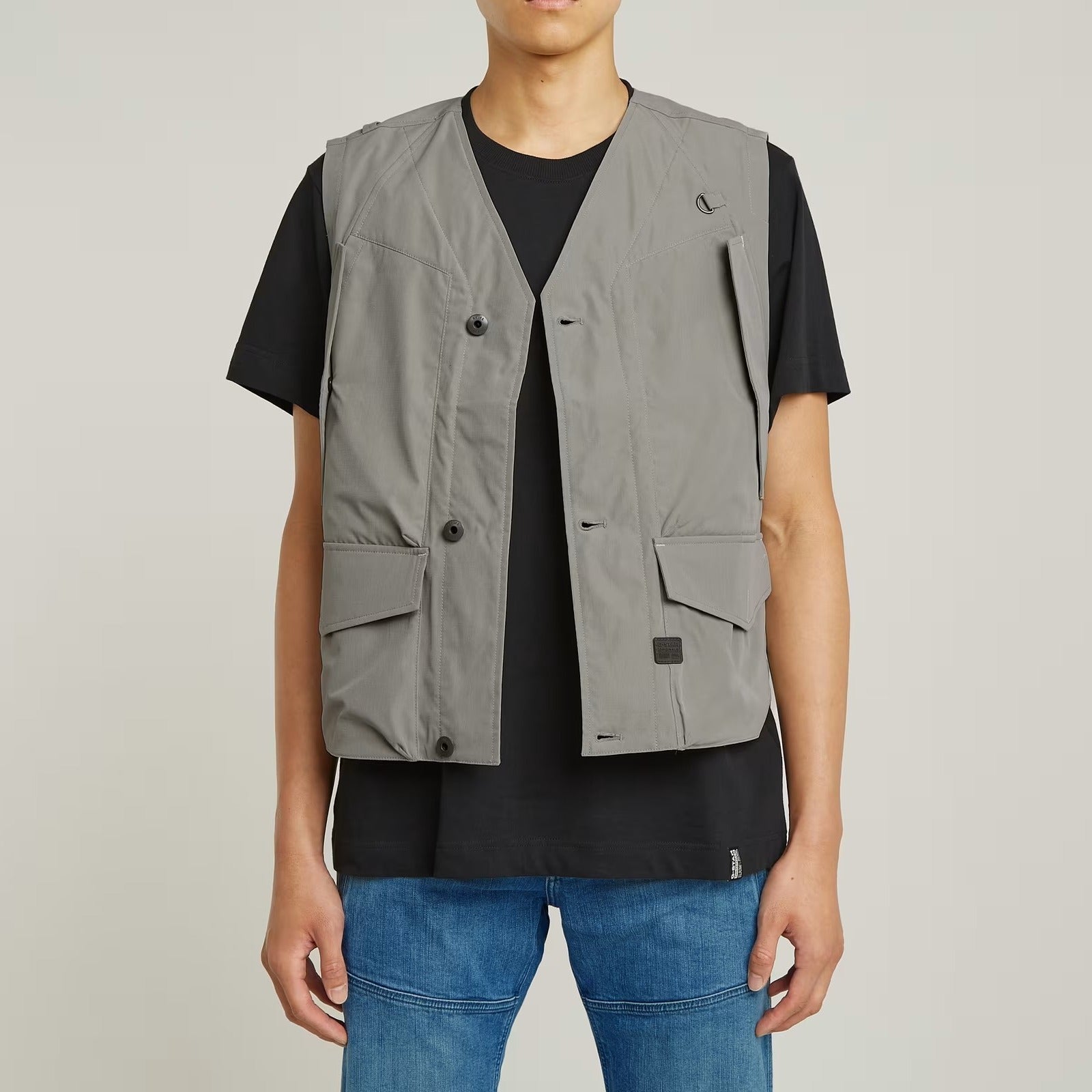 G-STAR RAW Gilet Uomo Utility-Elephant Skin