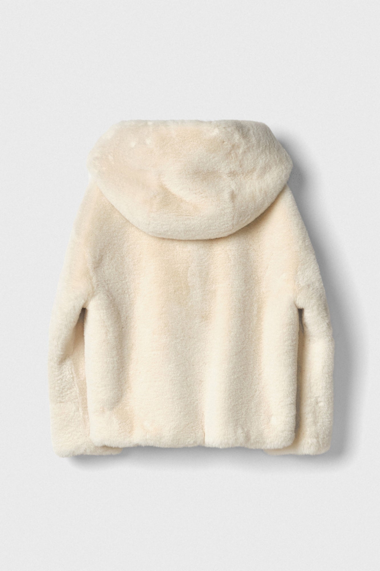 GAELLE PARIS Giacca Donna Ecopelliccia Cappuccio-Burro