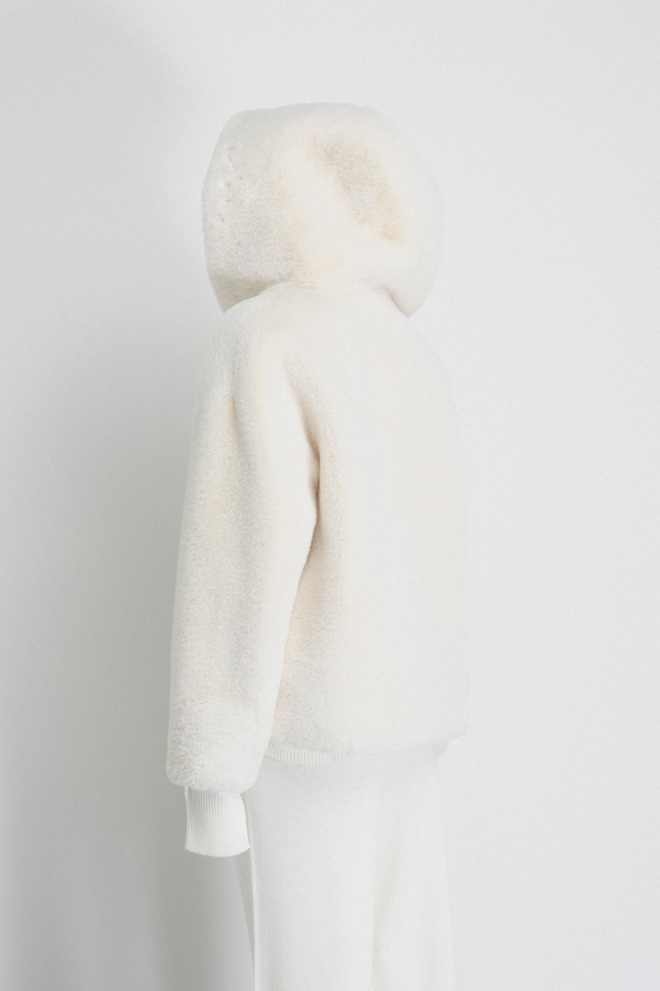 GAELLE PARIS Giacca Donna Ecopelliccia Cappuccio-Burro