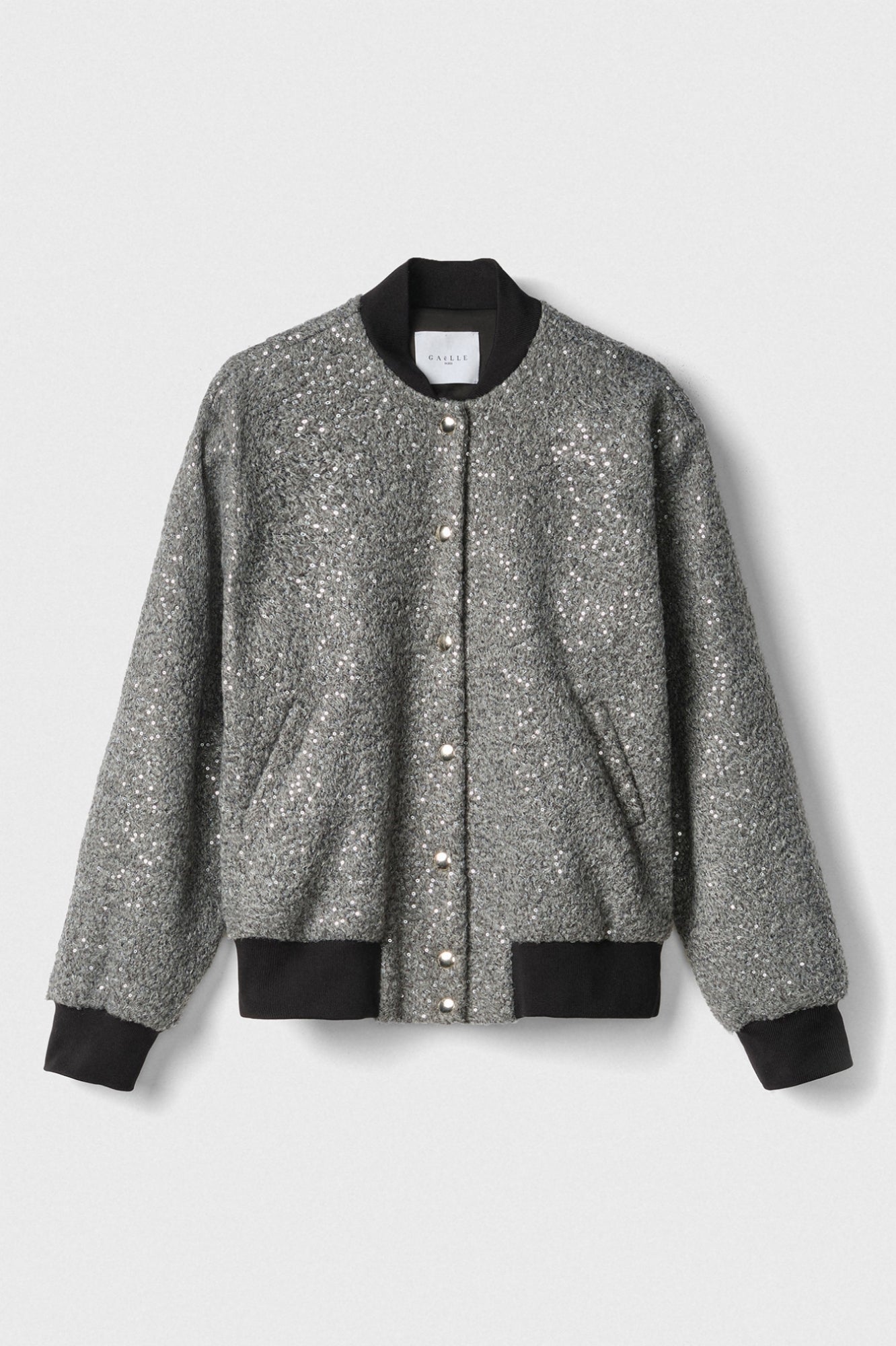 GAELLE PARIS Bomber Donna College-Grigio Ferro