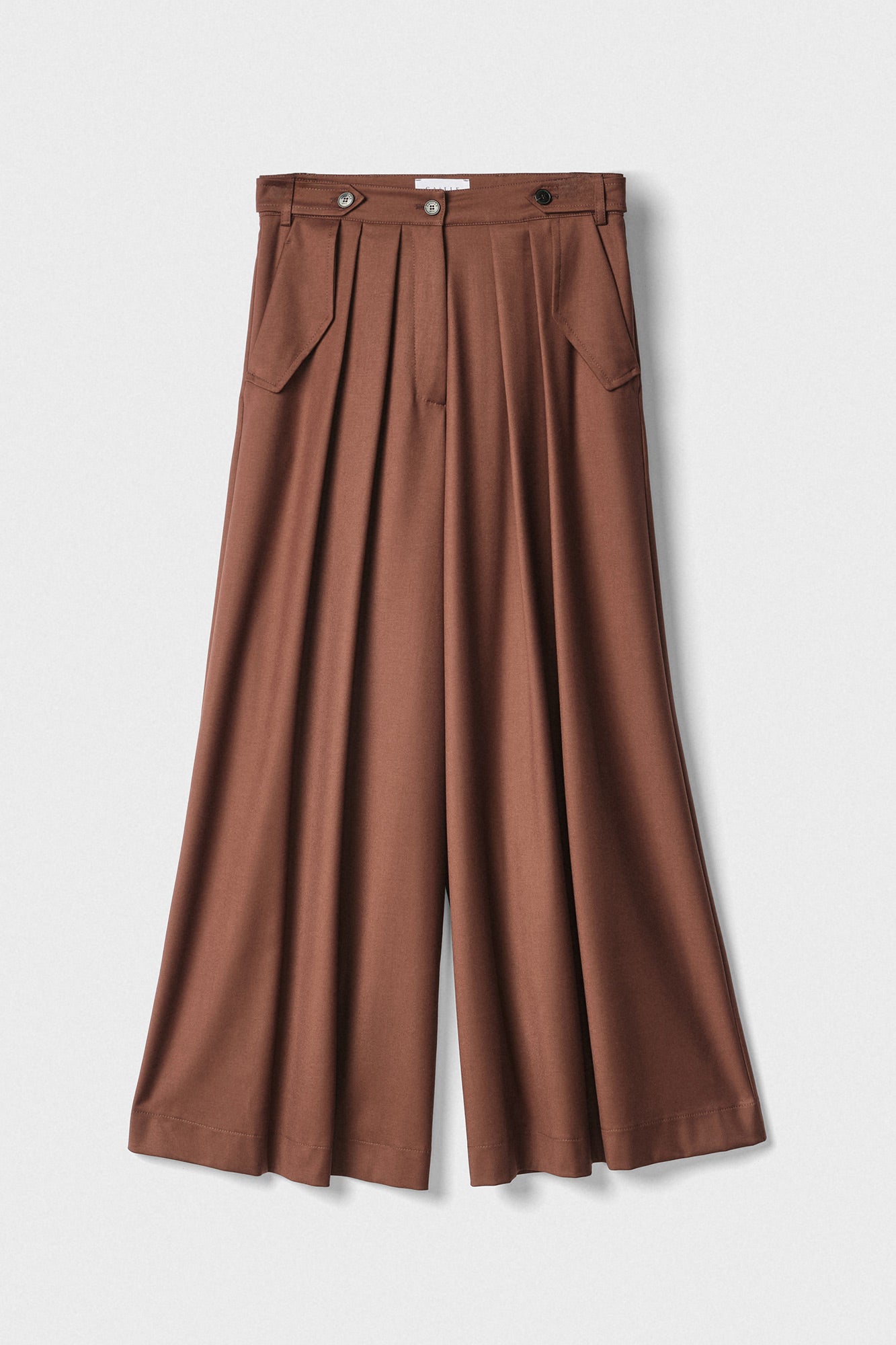 GAELLE PARIS PANTALONE Donna Palazzo-Marrone Bruciato