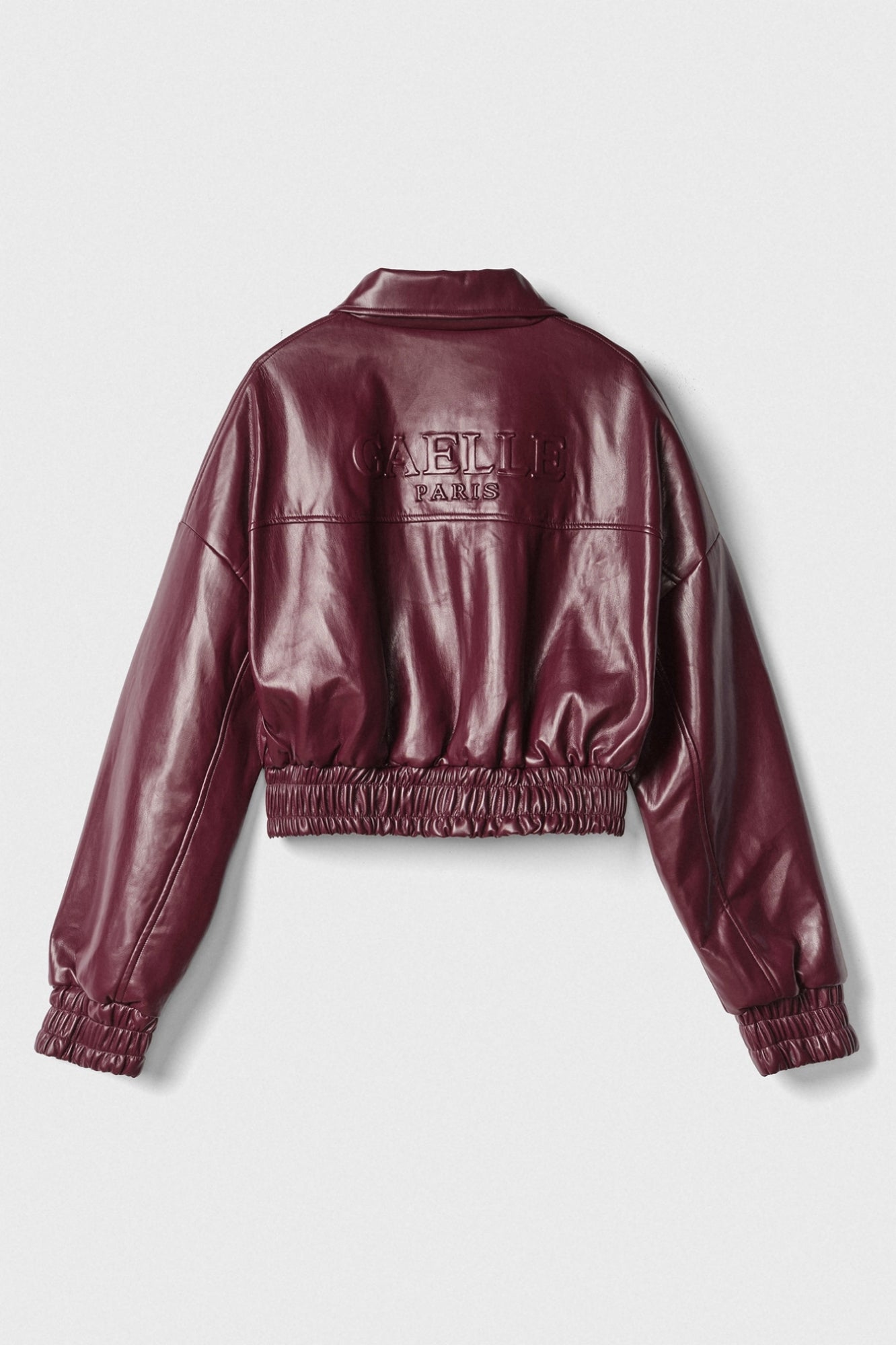 GAELLE PARIS Giacca Donna Ecopelle Maxi Logo-Mosto
