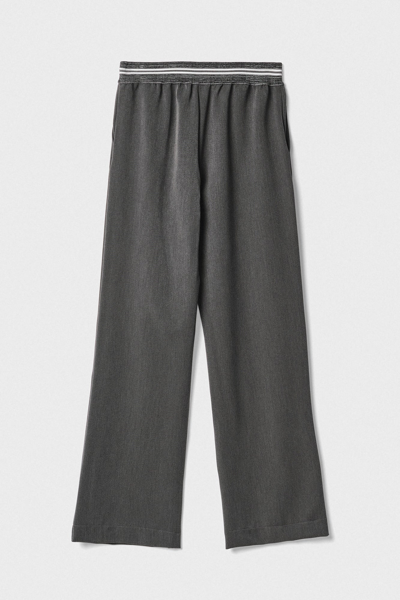 GAELLE PARIS Pantalone Donna Logo Jacquard-Grigio Ferro