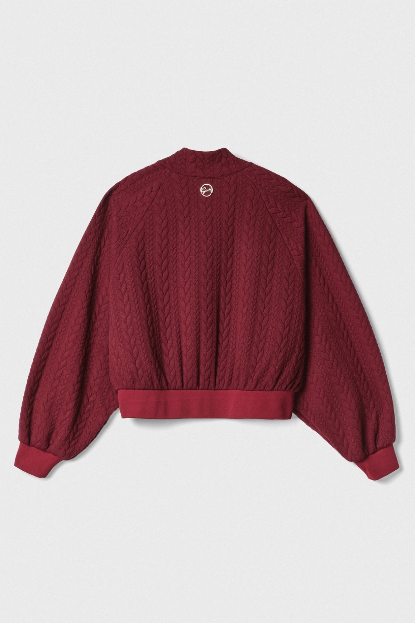 GAELLE PARIS Felpa Donna Cropped Trecce-Mosto