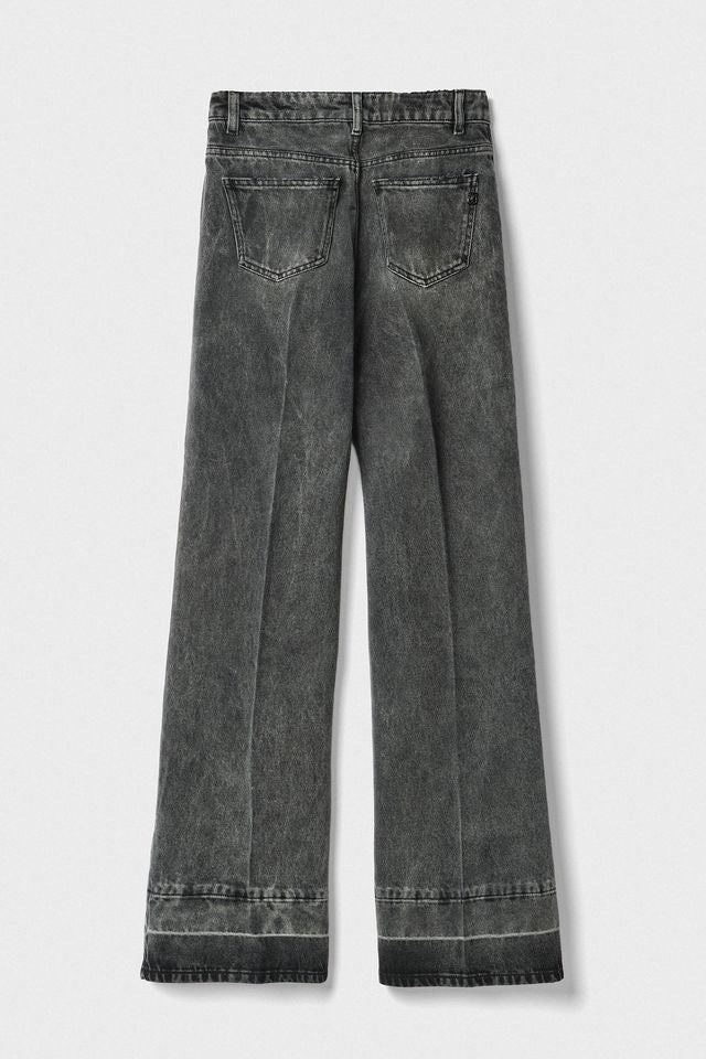 GAELLE PARIS Pantalone Donna Denim-Nero