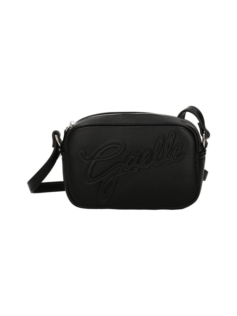 GAELLE PARIS Borsa Mini Camera Bag Maxi Patch Bottolata-Nero