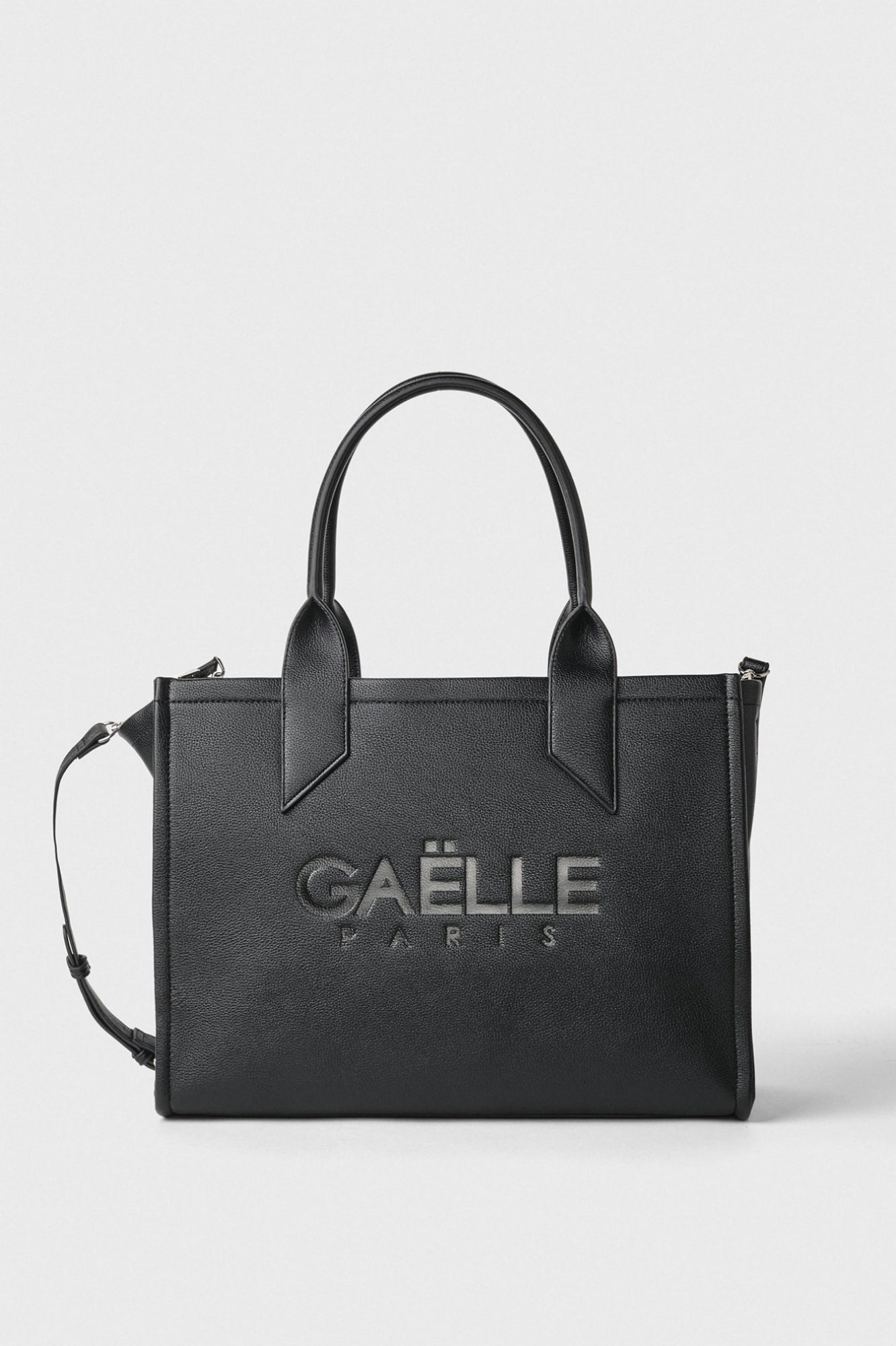 GAELLE PARIS Borsa Maxi Shopper Maxi Logo Bottolata-Nero