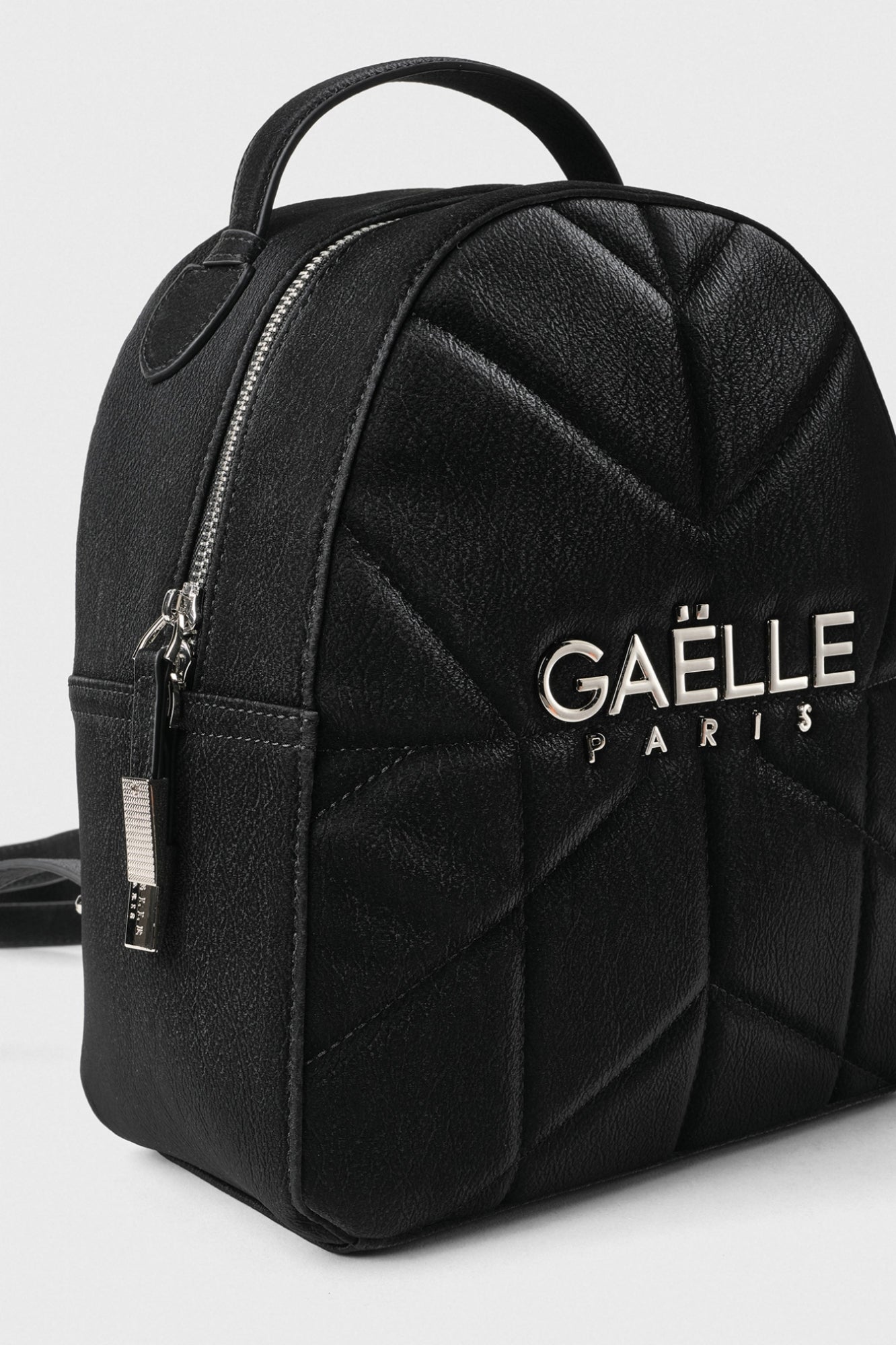 GAELLE PARIS Zaino Regular Metal Logo-Nero
