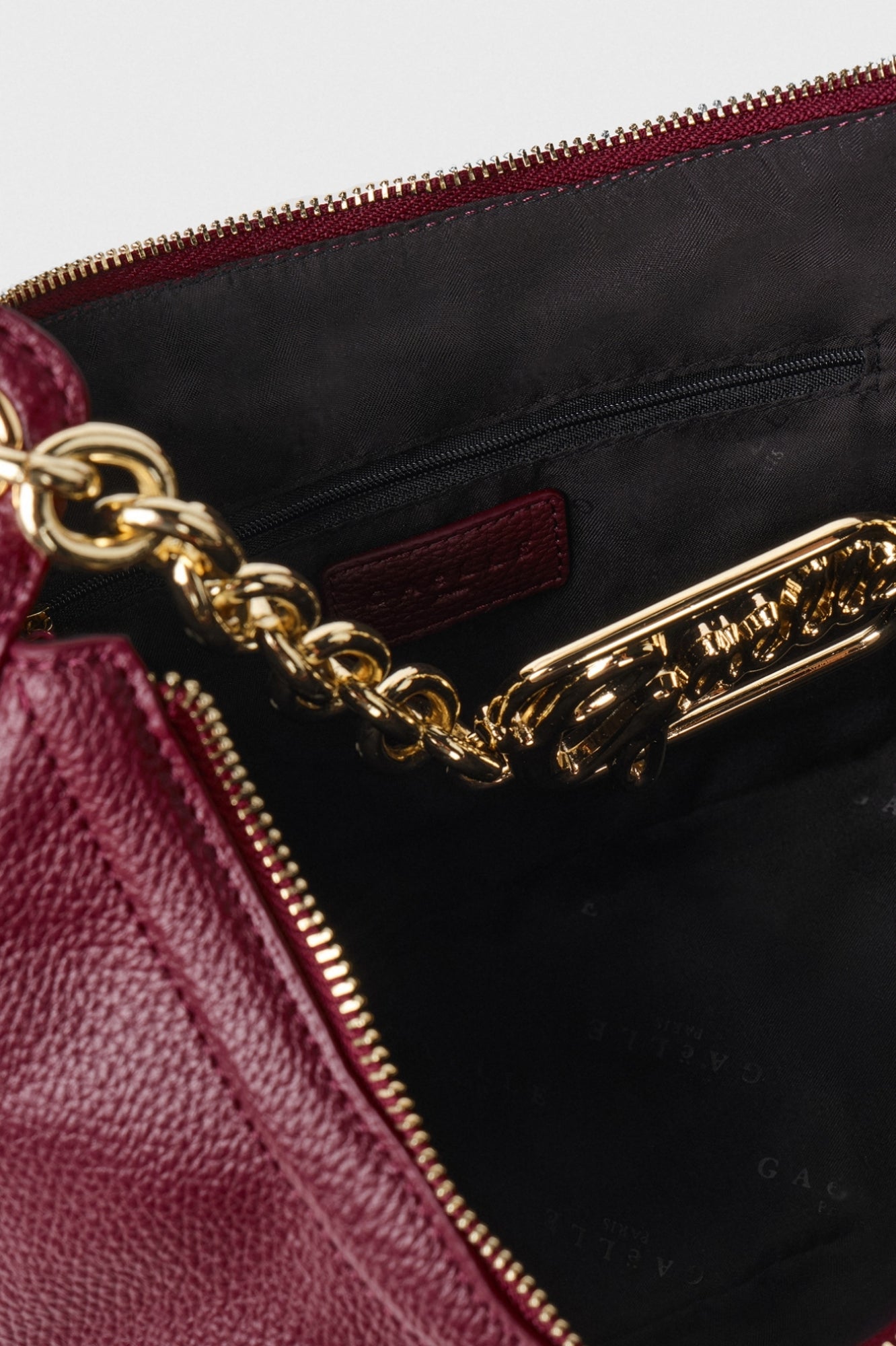 GAELLE PARIS Borsa Regular Moon Corsivo-Mosto