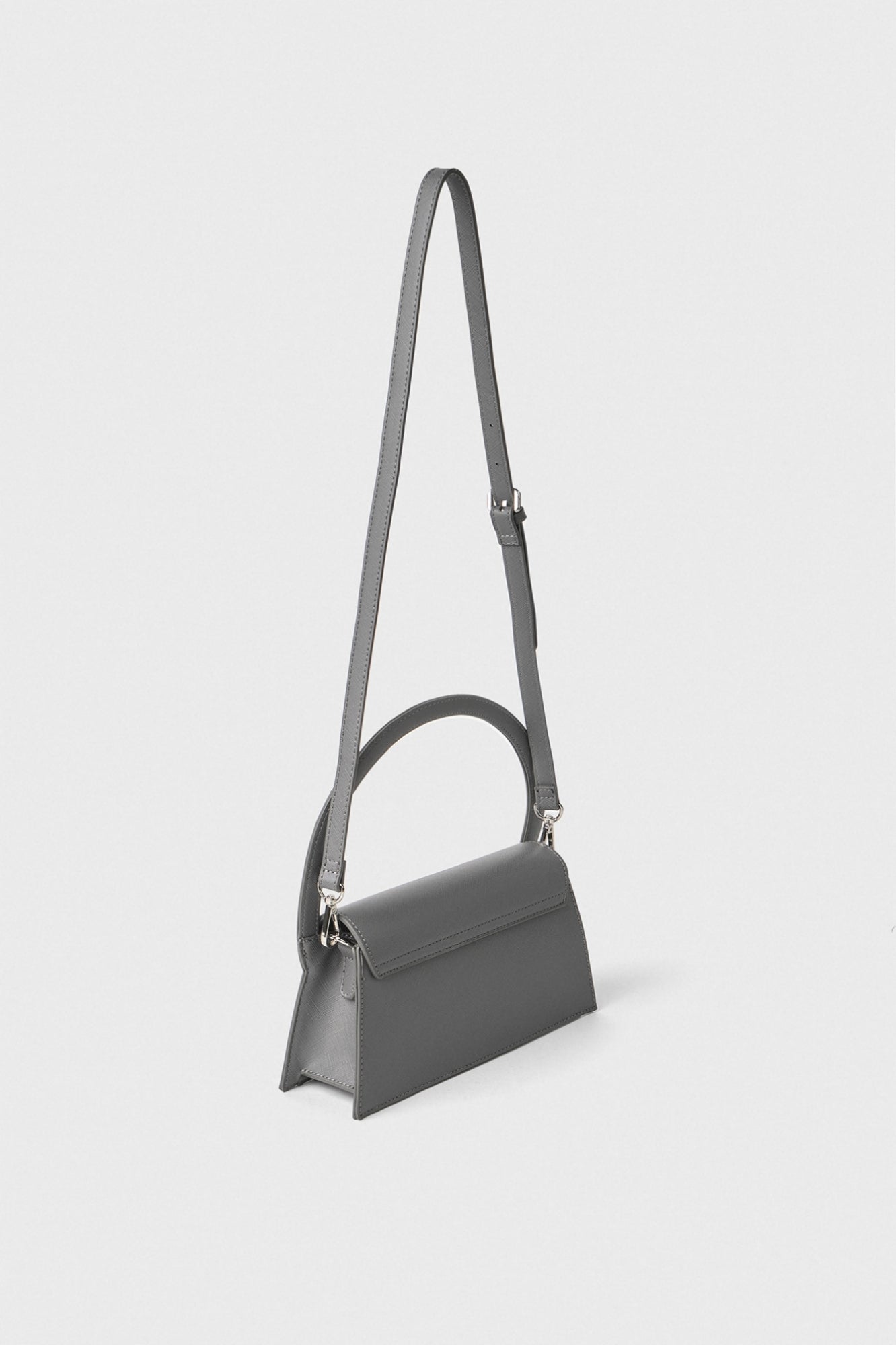 GAELLE PARIS Borsa Regular Shoulder Strap Saffiano-Grigio Ferro