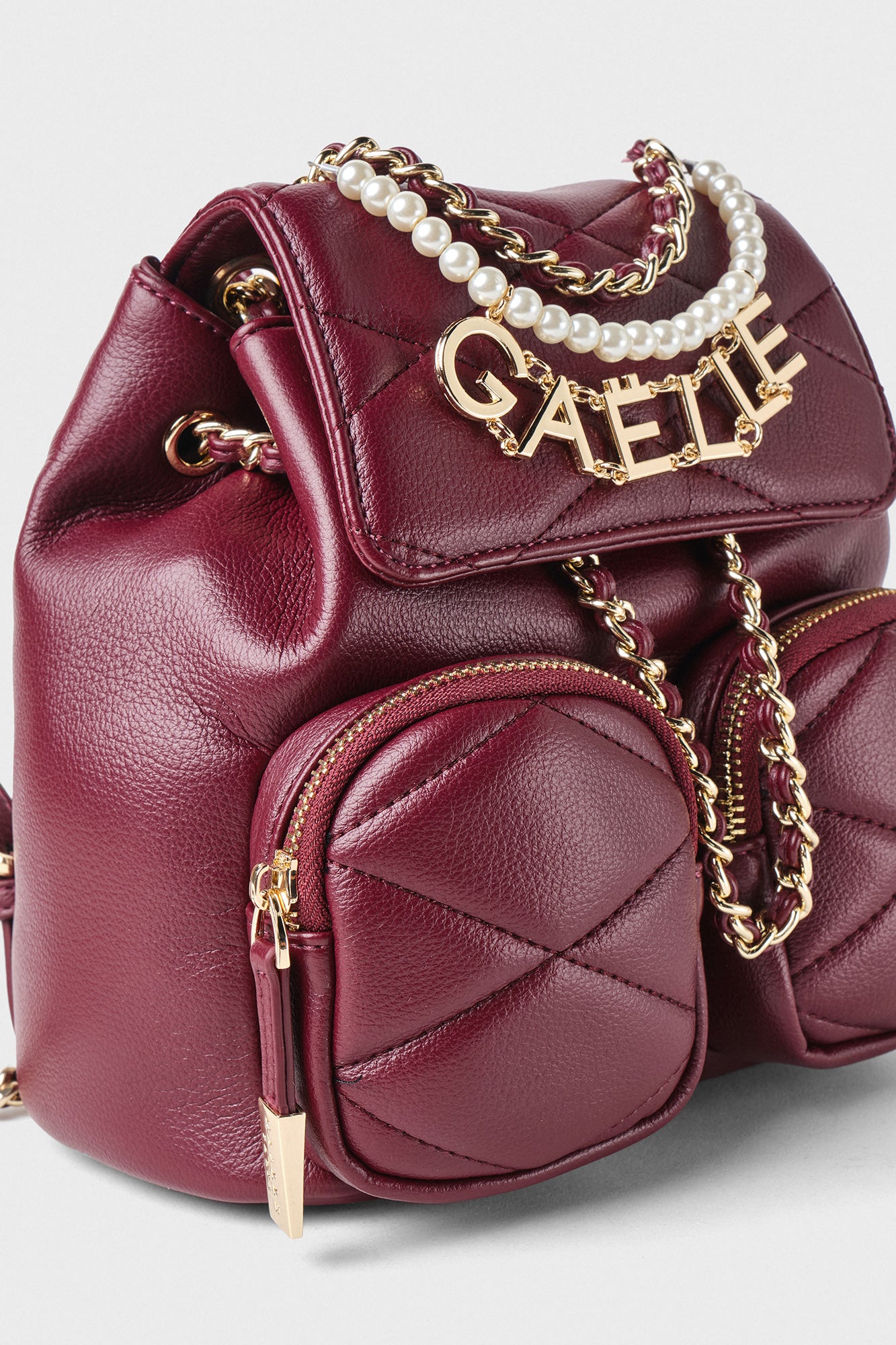 GAELLE PARIS Mini zaino Matelassé-Mosto