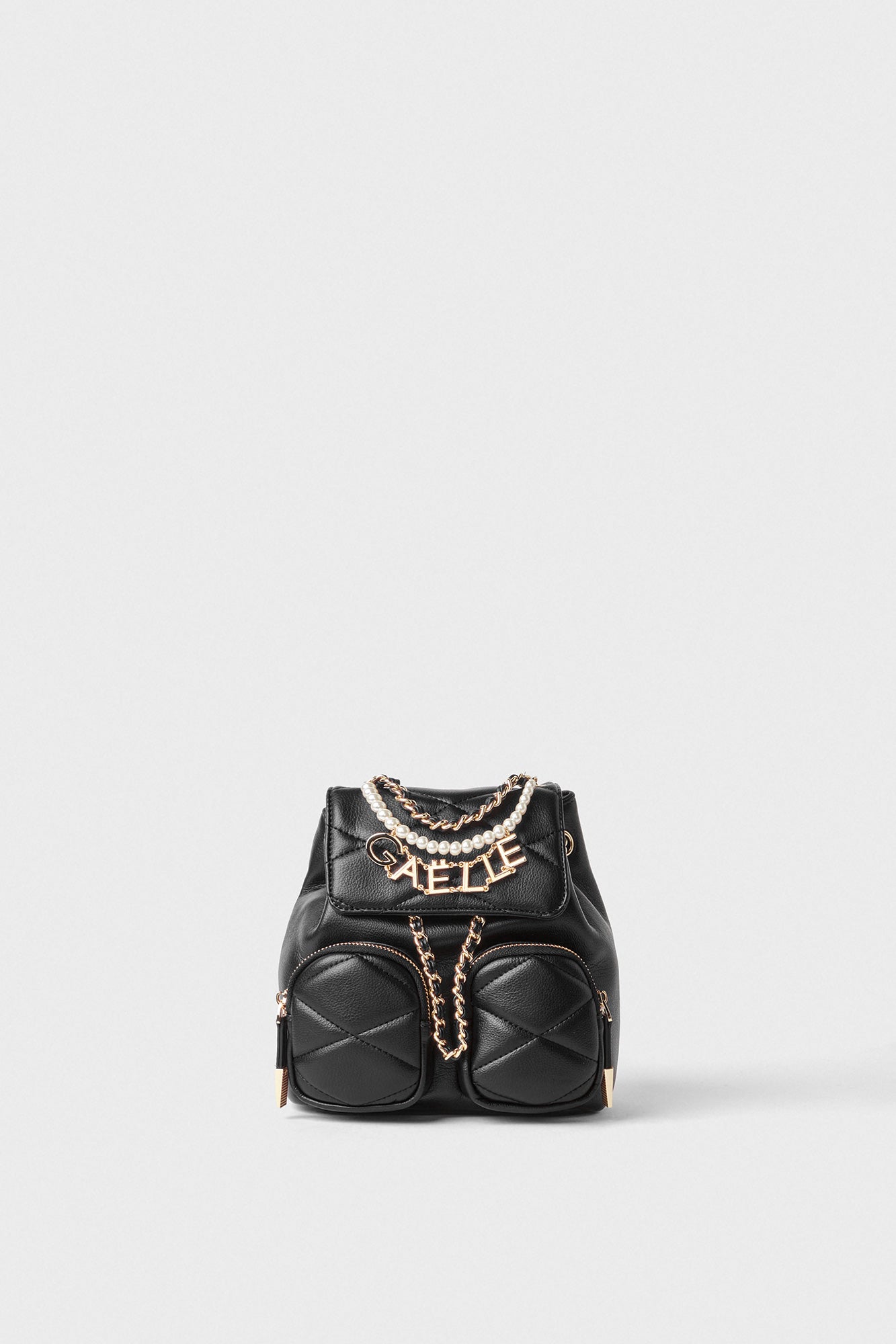 GAELLE PARIS Mini zaino Matelassé-Nero