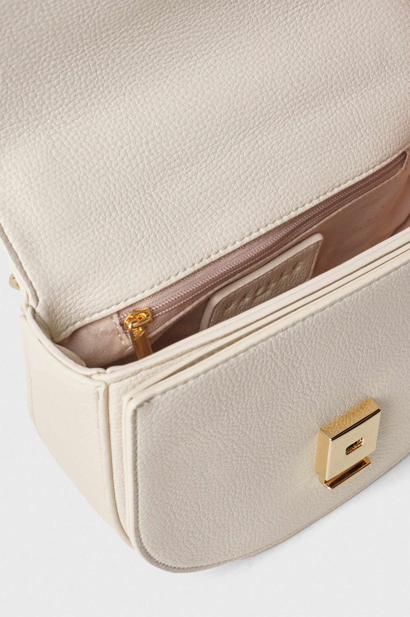 GAELLE PARIS Borsa Mini hand bag maxi catena Ecomontone-Panna