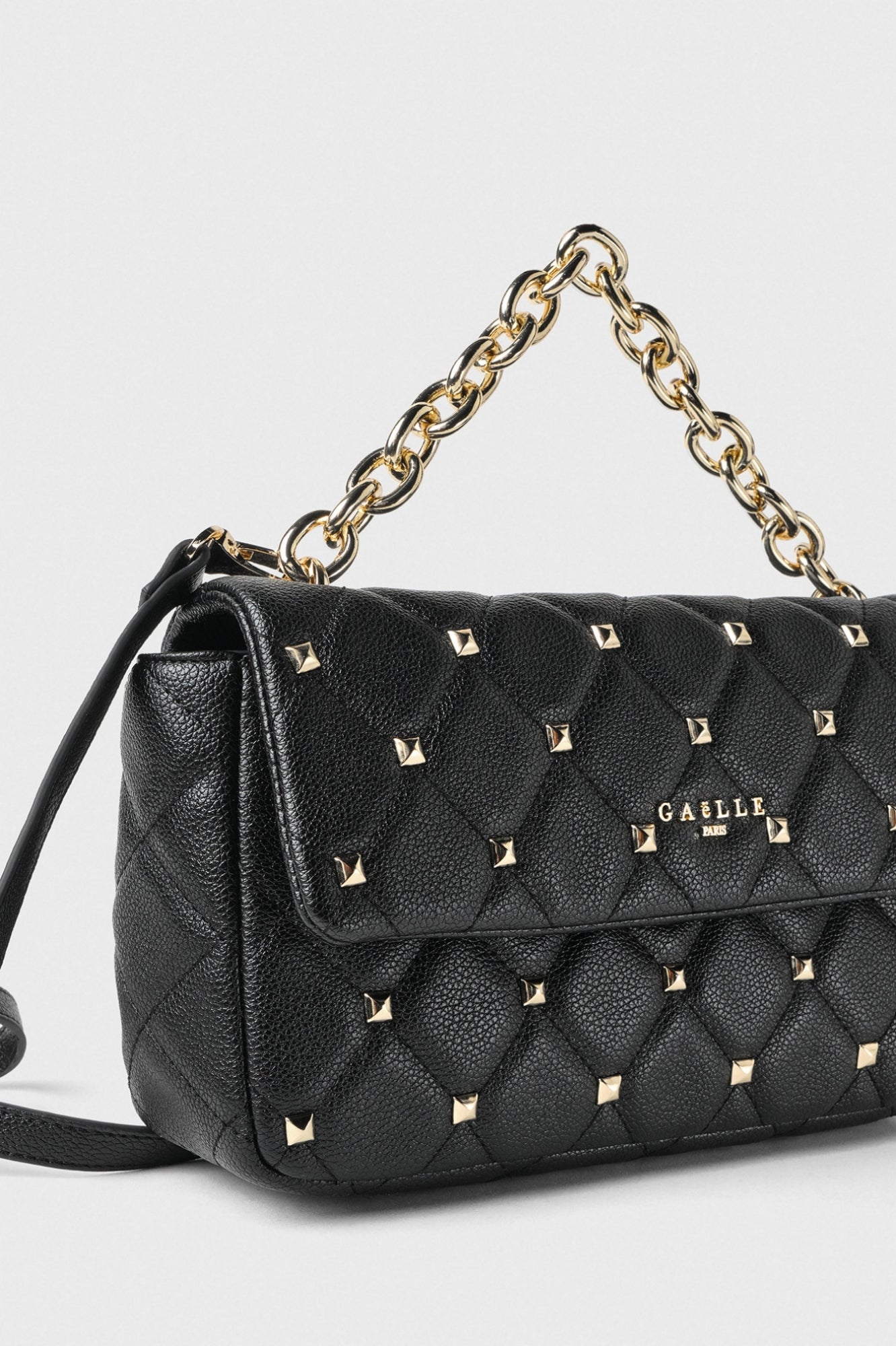 GAELLE PARIS Borsa Regular shoulder strap borchie-Nero