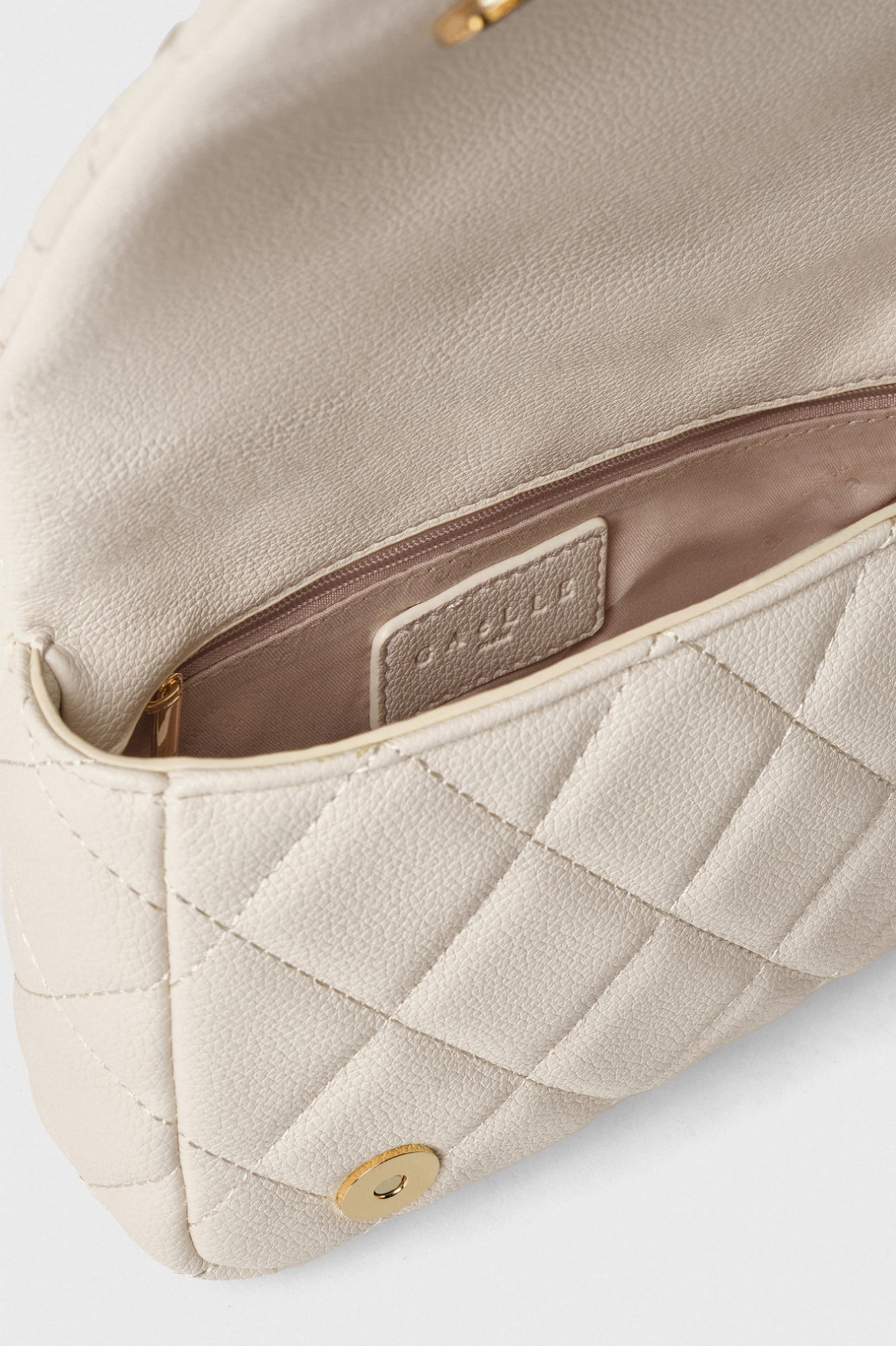 GAELLE PARIS Borsa Mini shoulder strap borchie-Panna