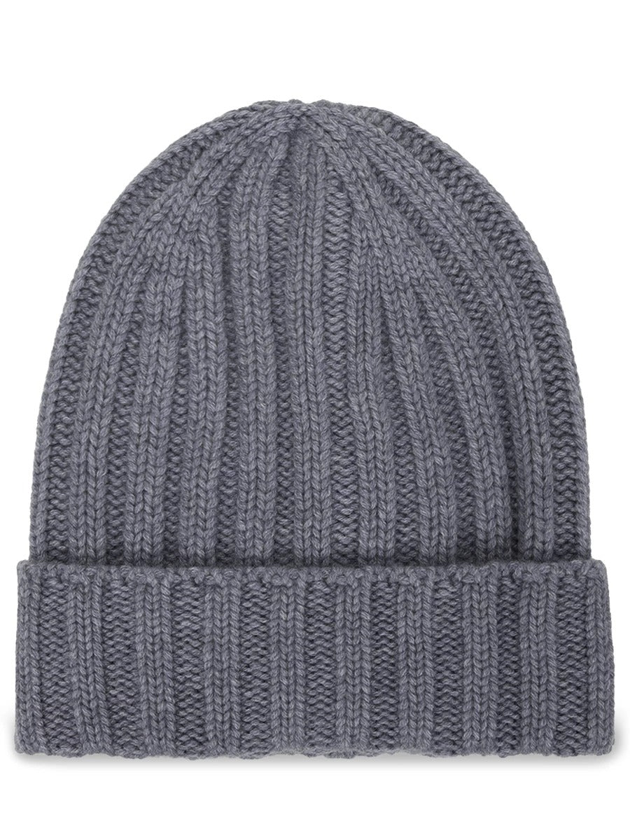 GRAN SASSO Berretto Uomo Coste Cashmere-Grigio