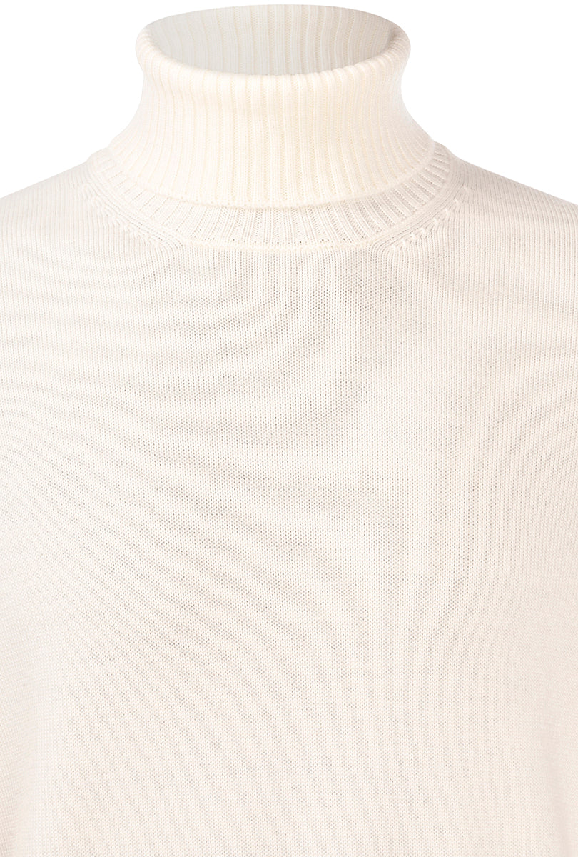 GRAN SASSO Maglia Uomo Dolcevita Extrafine-Panna