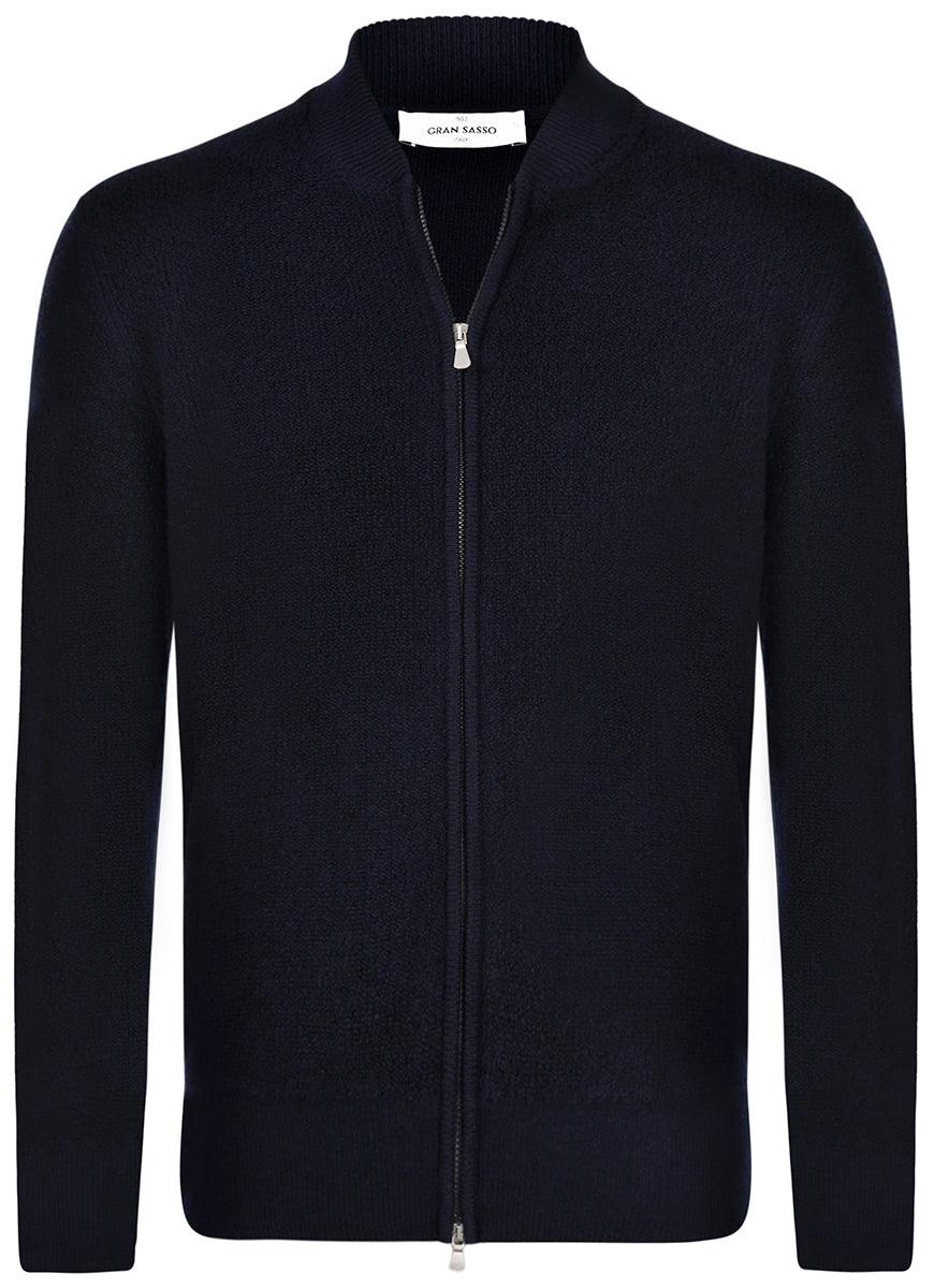 GRAN SASSO Giubbino Uomo Punto Ricciolo-Blu Navy