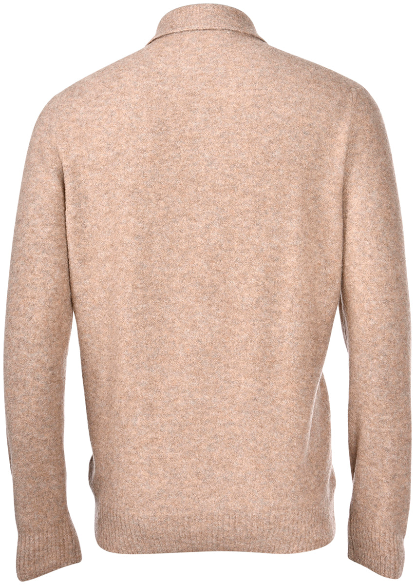 GRAN SASSO Maglia Uomo Polo Bouclé-Nocciola