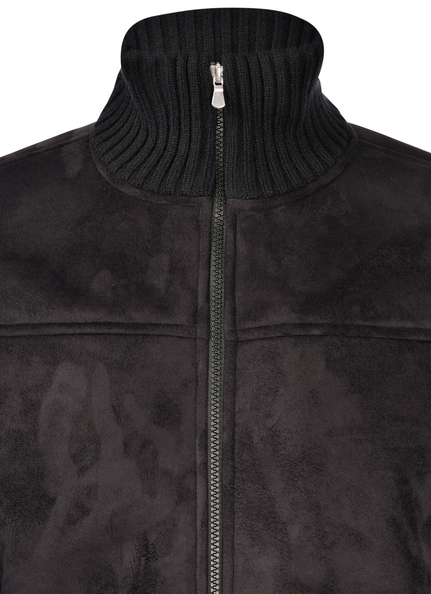 GRAN SASSO Giubbino Uomo Ecomontone Lana-Nero