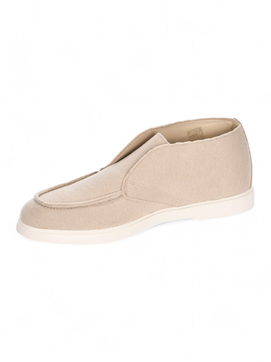 GRAN SASSO Scarpa Uomo Slip-On Maglia-Beige