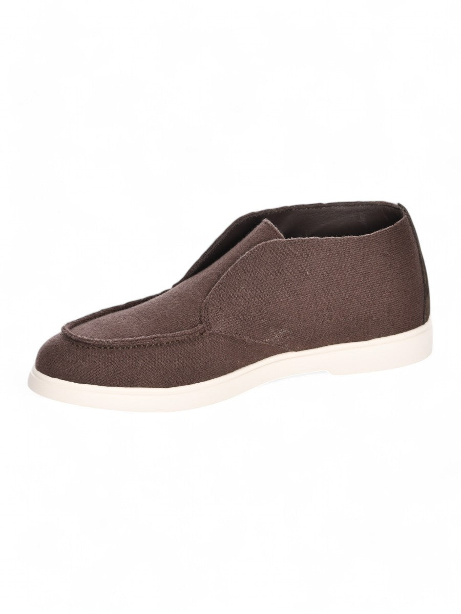 GRAN SASSO Scarpa Uomo Slip-On Maglia-Marrone