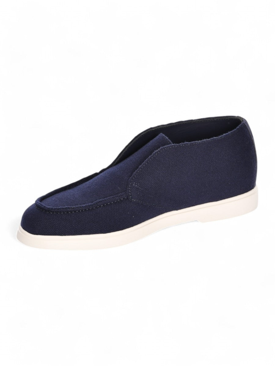 GRAN SASSO Scarpa Uomo Slip-On Maglia-Blu Navy
