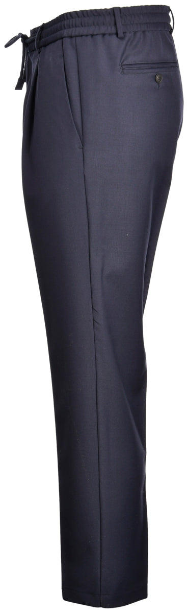 GRAN SASSO Pantalone Uomo Jogger Lana Tecnica-Blu Navy