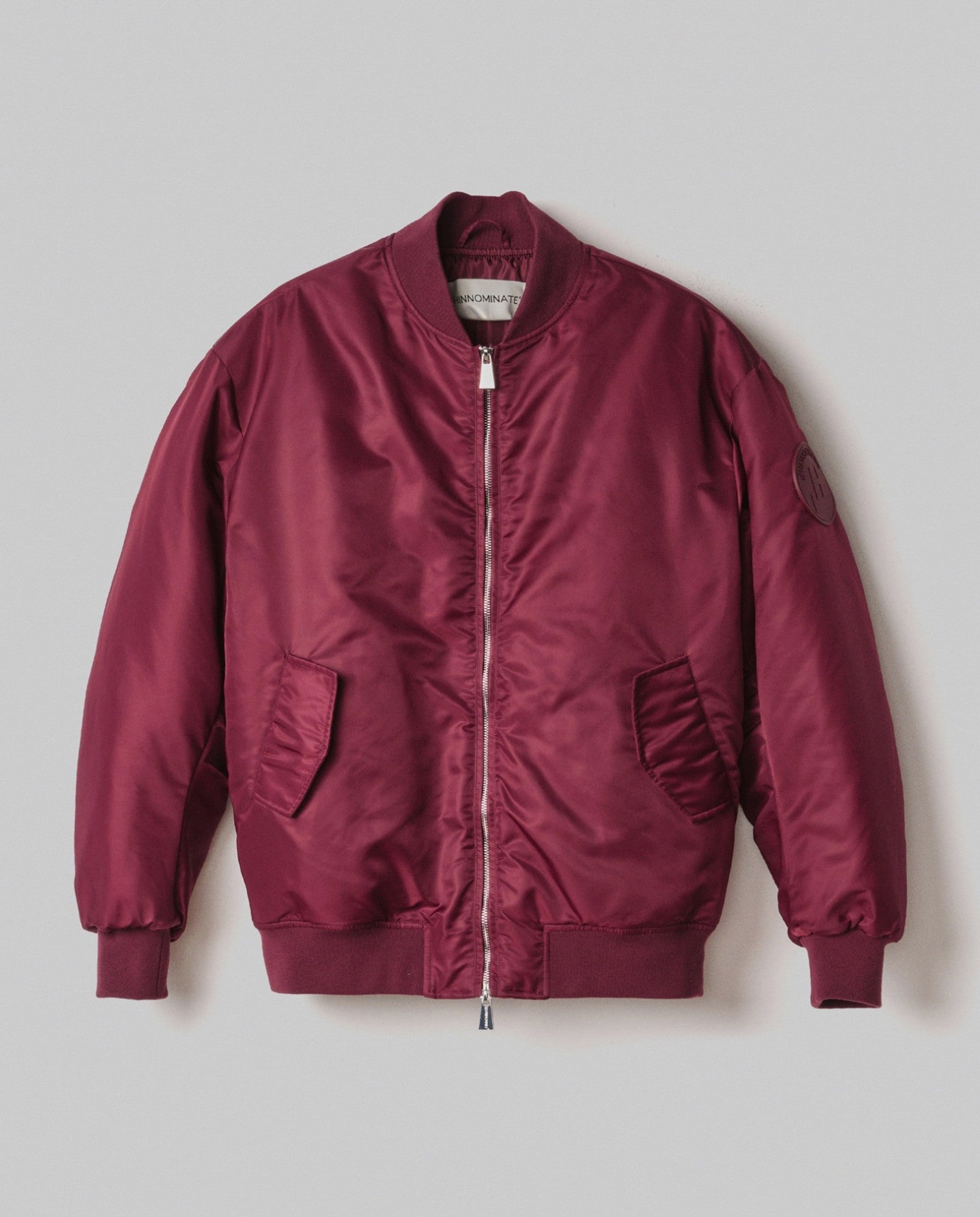 HINNOMINATE Bomber Donna Oversize-Bordeaux