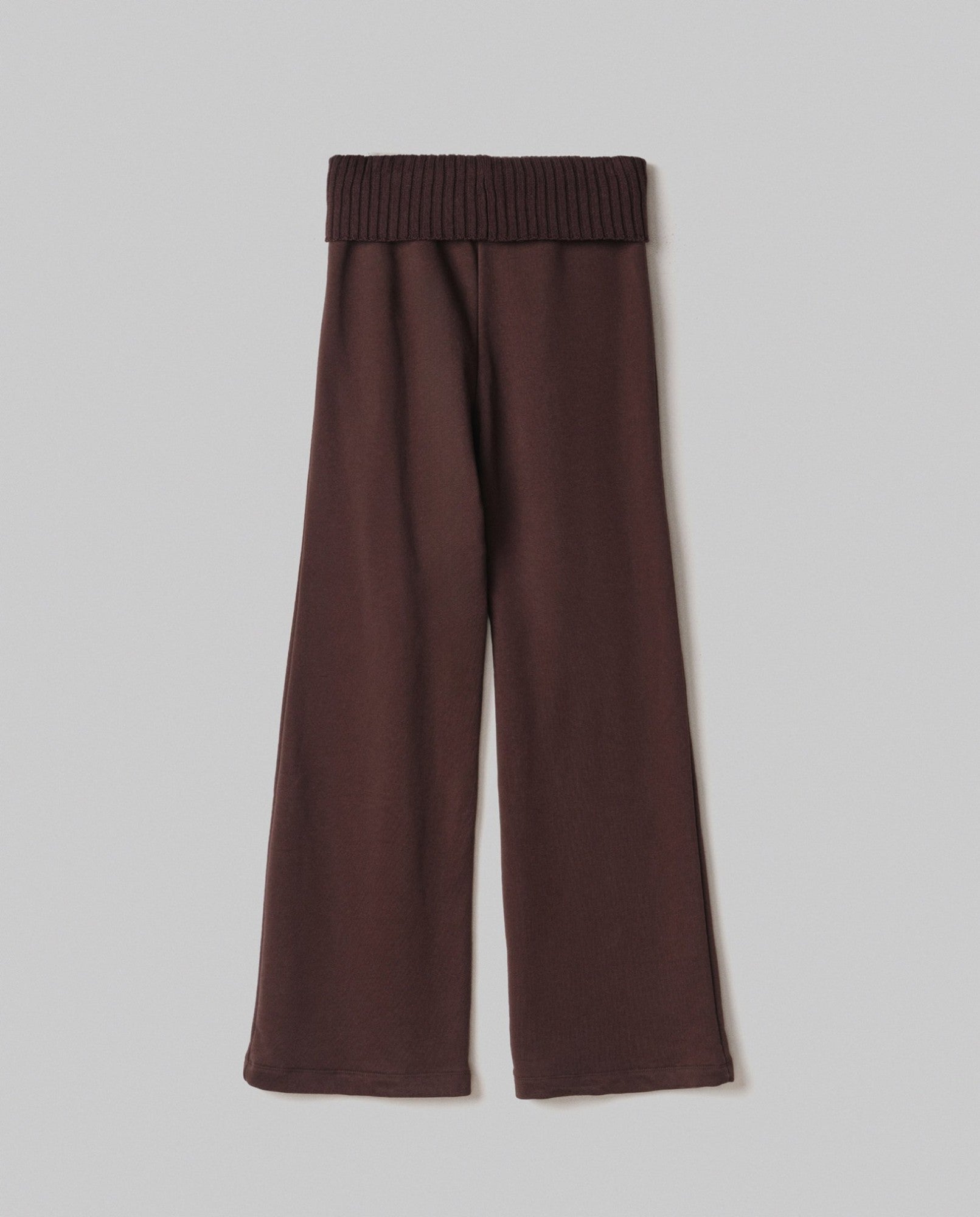 HINNOMINATE Pantalone Donna Dritto Risvolto-Moro