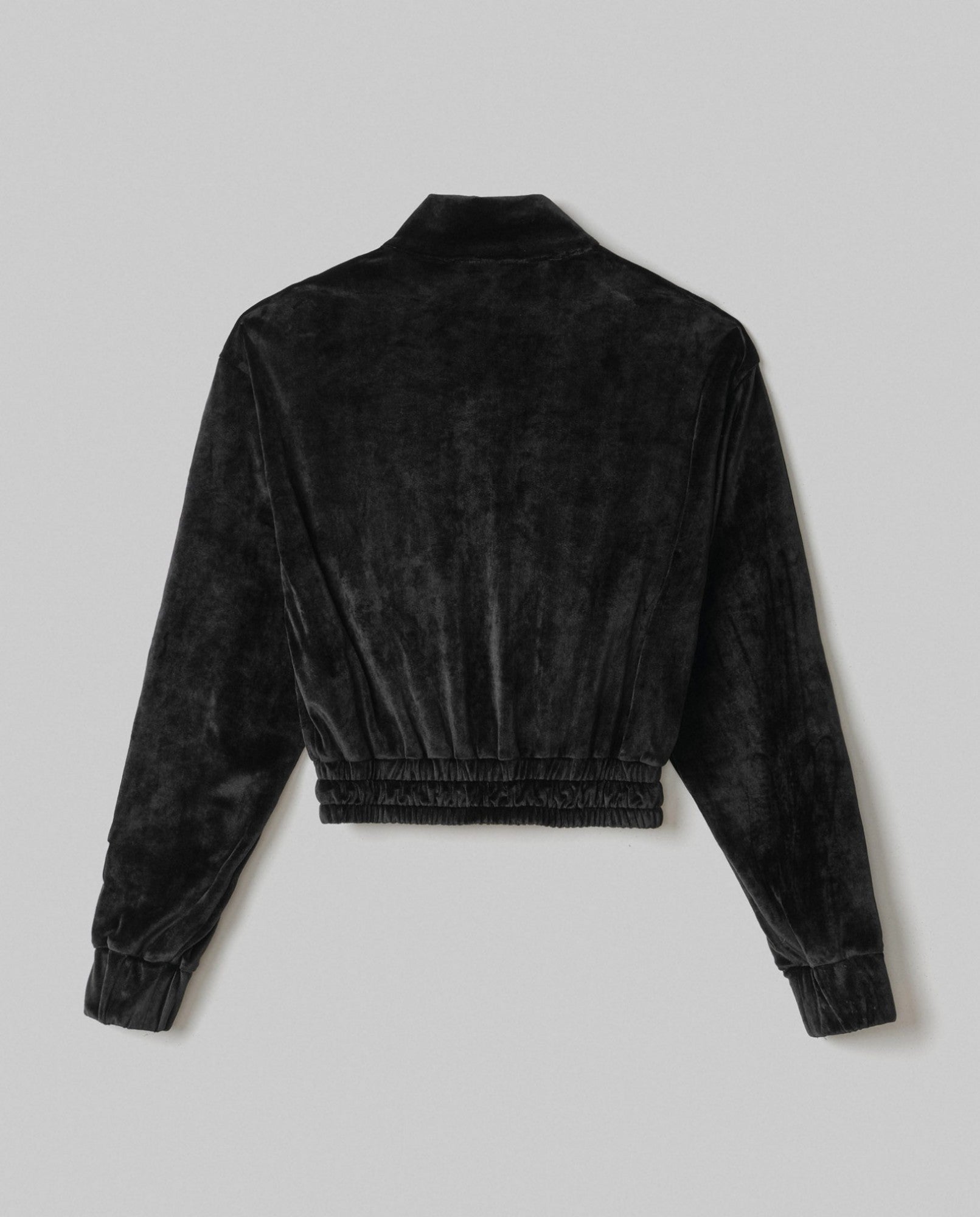 HINNOMINATE Felpa Donna Zip Ciniglia Bande Lurex-Nero
