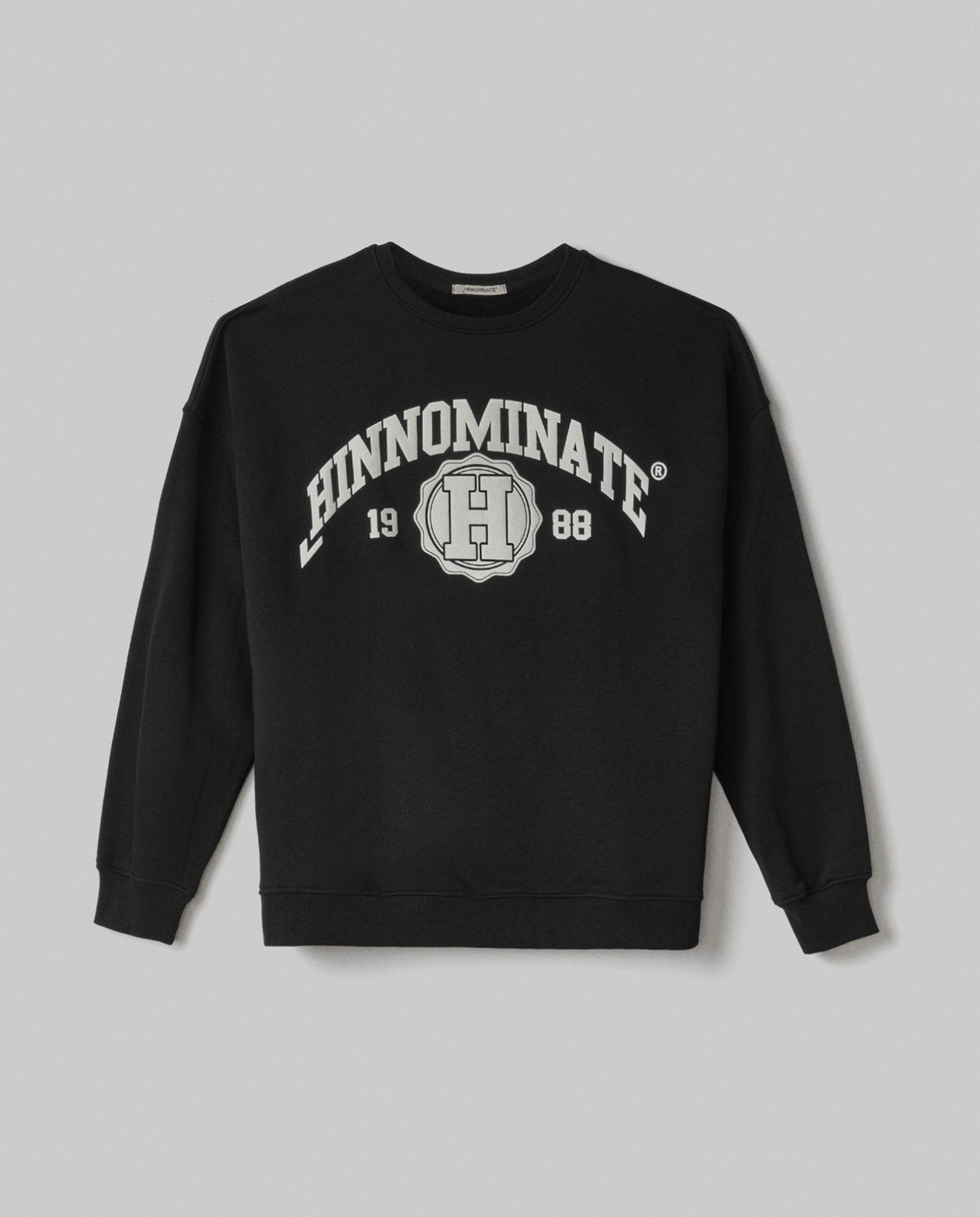 HINNOMINATE Felpa Donna College Over-Nero