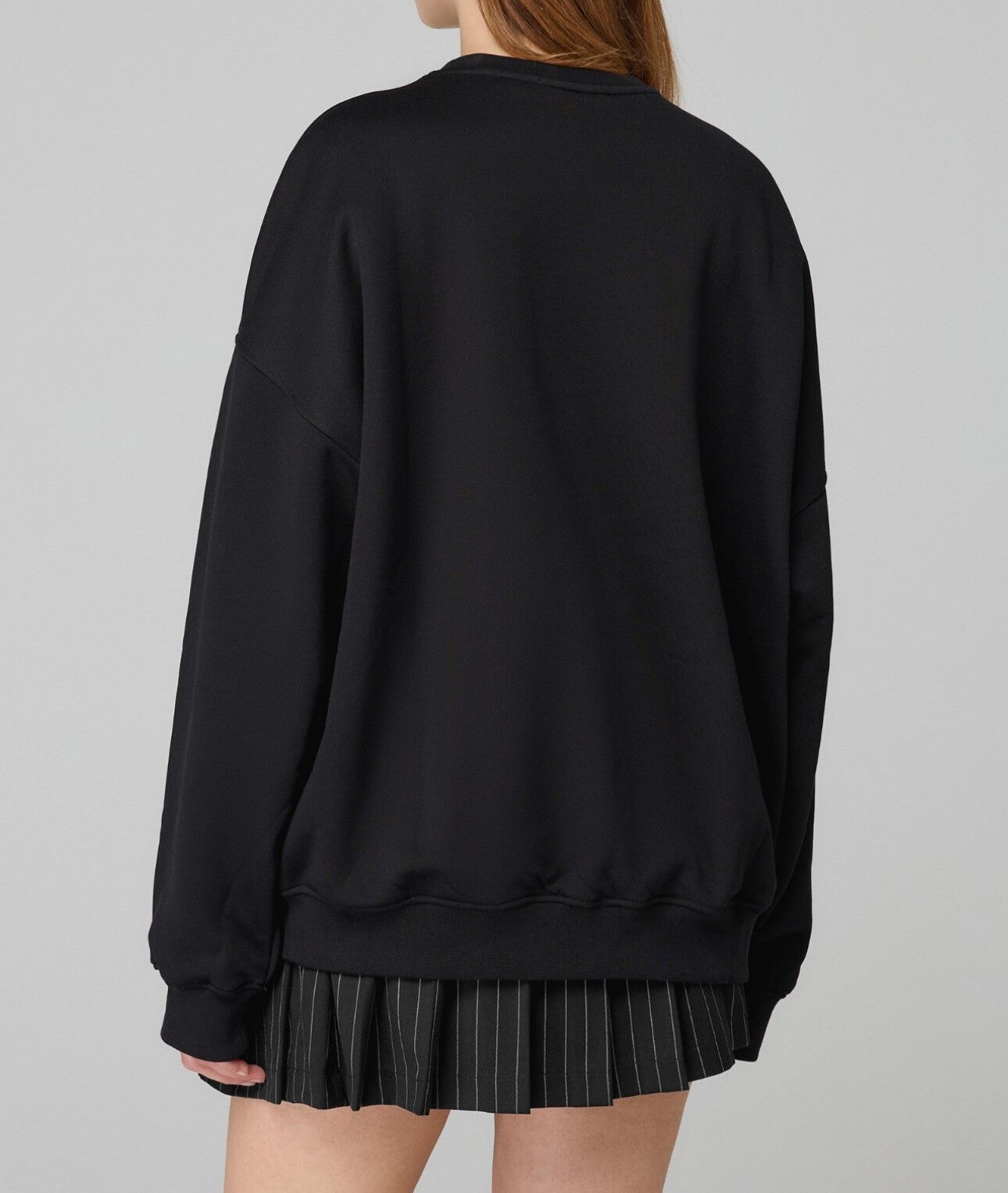 HINNOMINATE Felpa Donna College Over-Nero