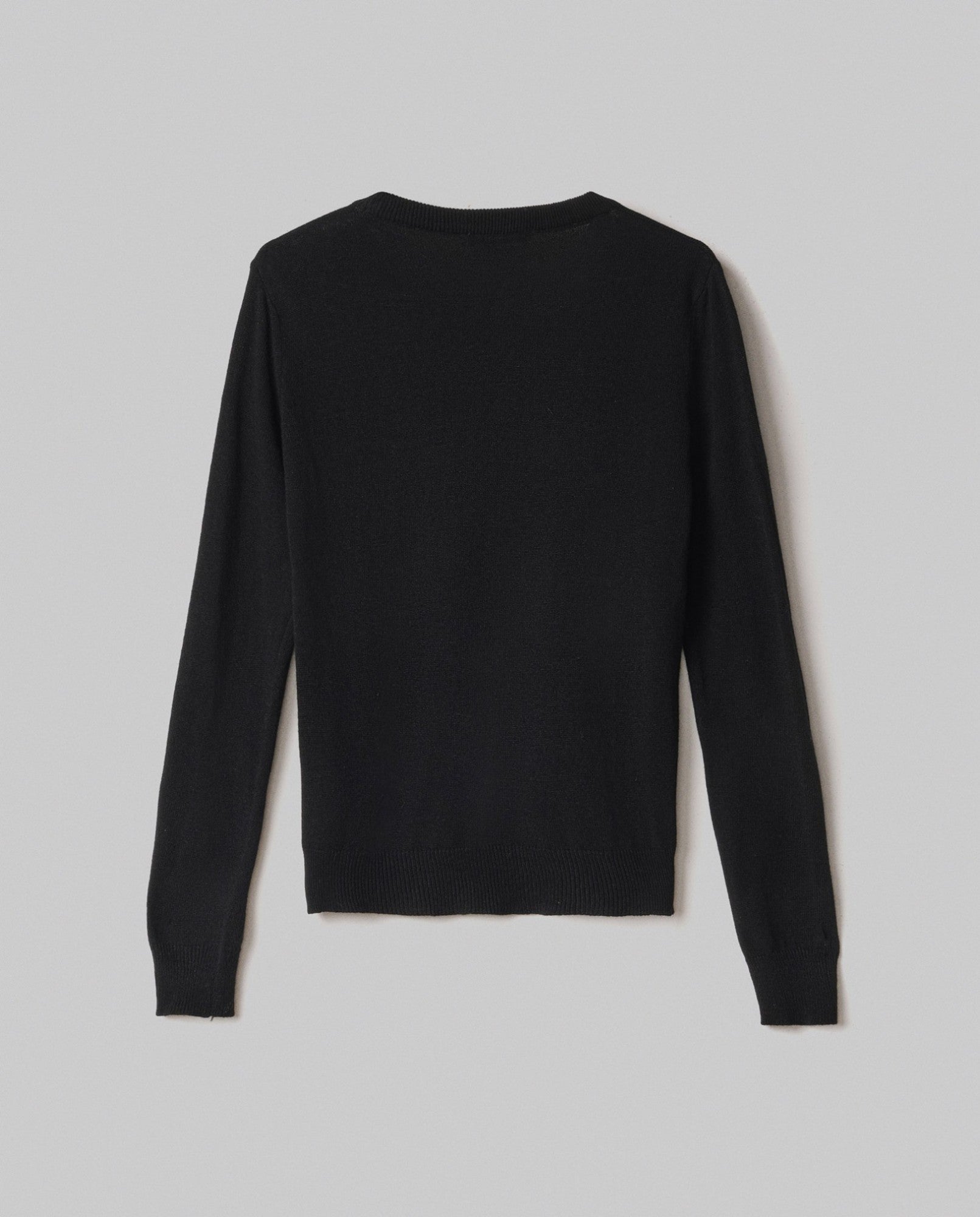 HINNOMINATE Maglia Donna Girocollo Logo Jacquard-Nero