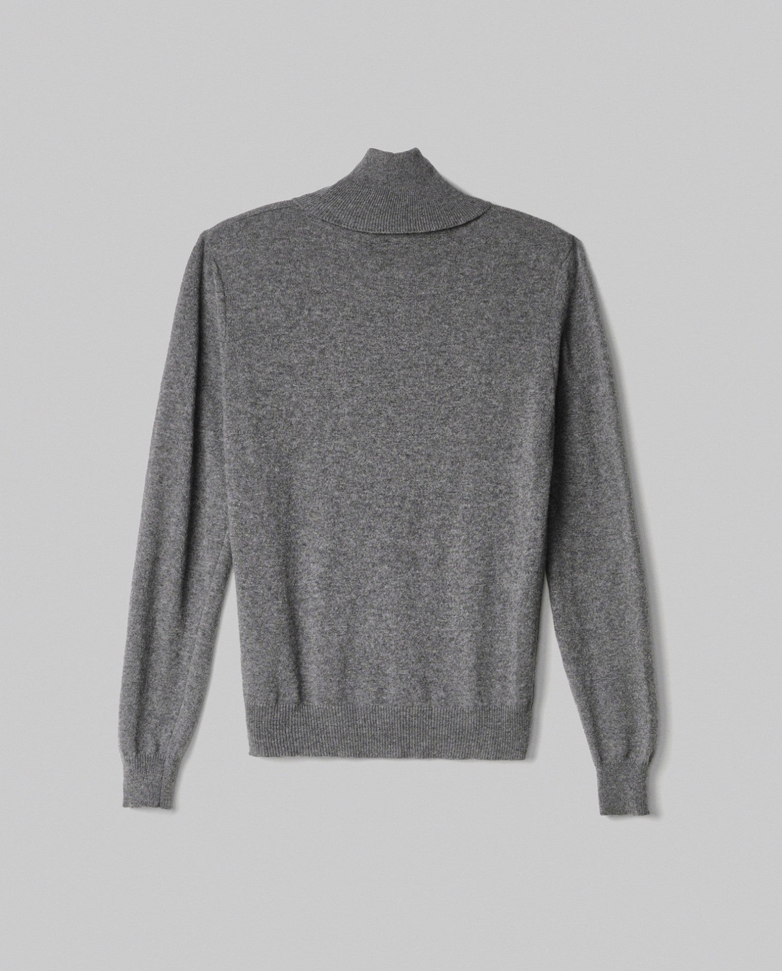 HINNOMINATE Maglia Donna Dolcevita Logo Jacquard-Grigio Melange