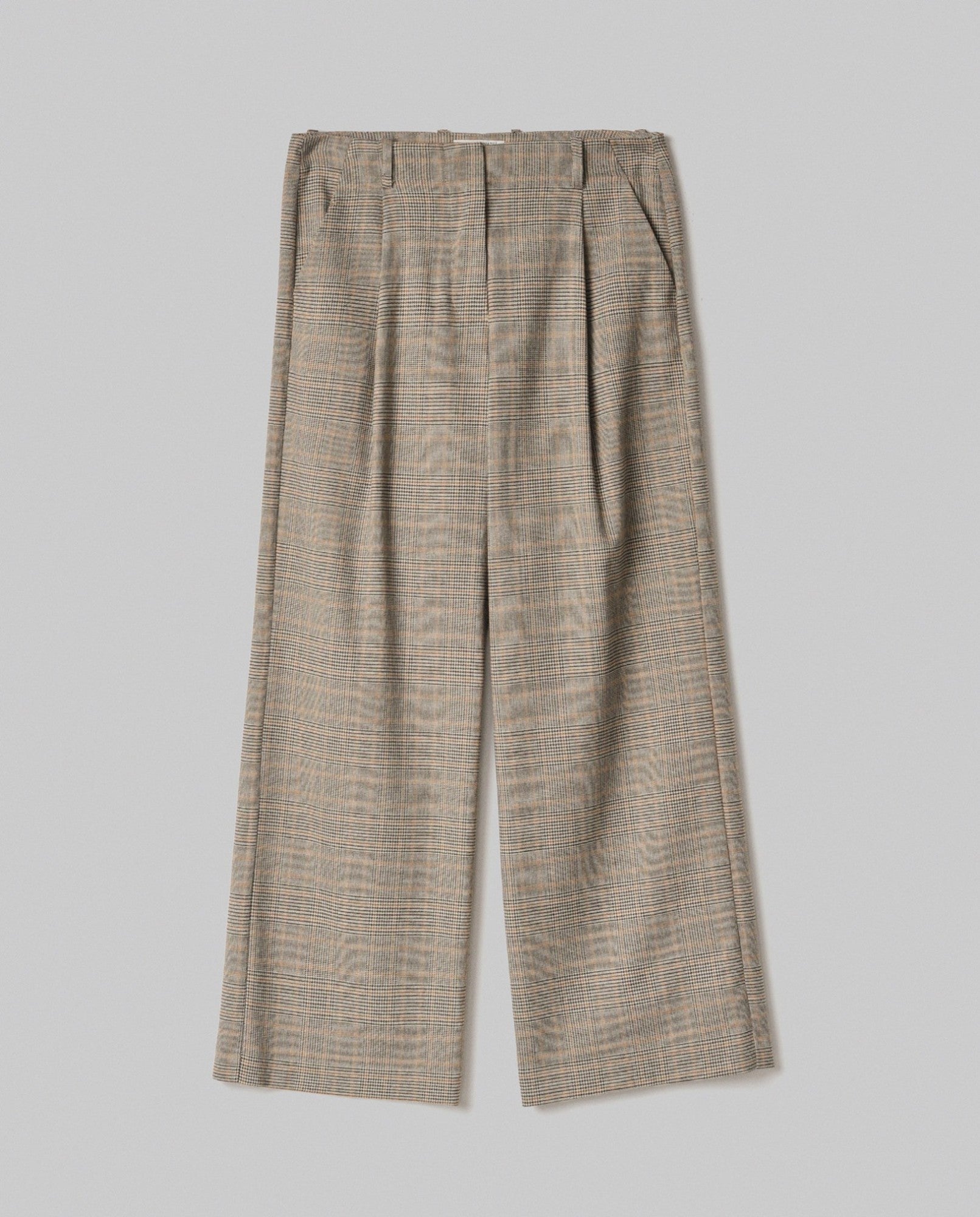 HINNOMINATE Pantalone Donna Principe di Galles-Beige Sand
